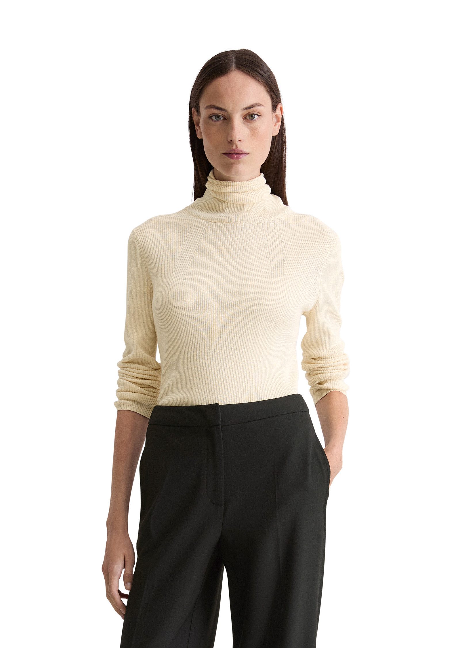 Marc O'Polo Stehkragenpullover aus Organic Cotton günstig online kaufen