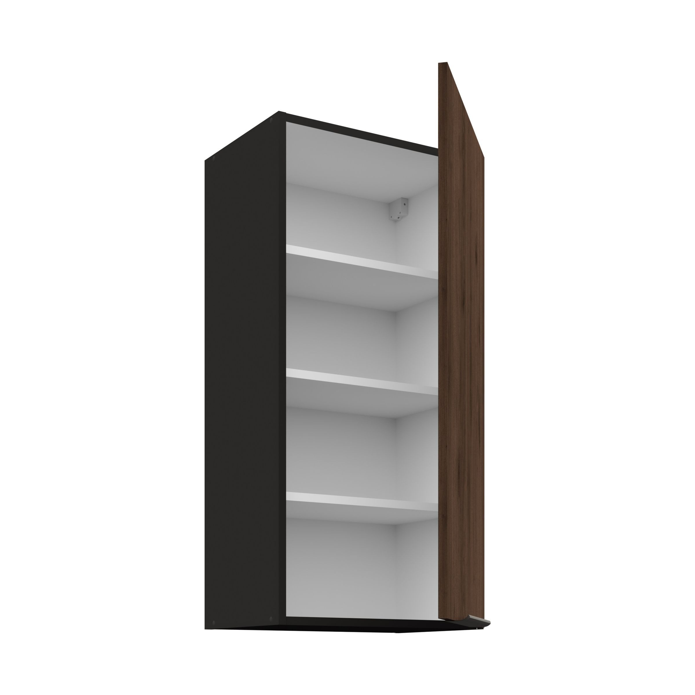 Küchen-Preisbombe Hängeschrank 45 cm Küche MONZA Okapi Nußbaum Küchenzeile Küchenblock 90 cm hoch