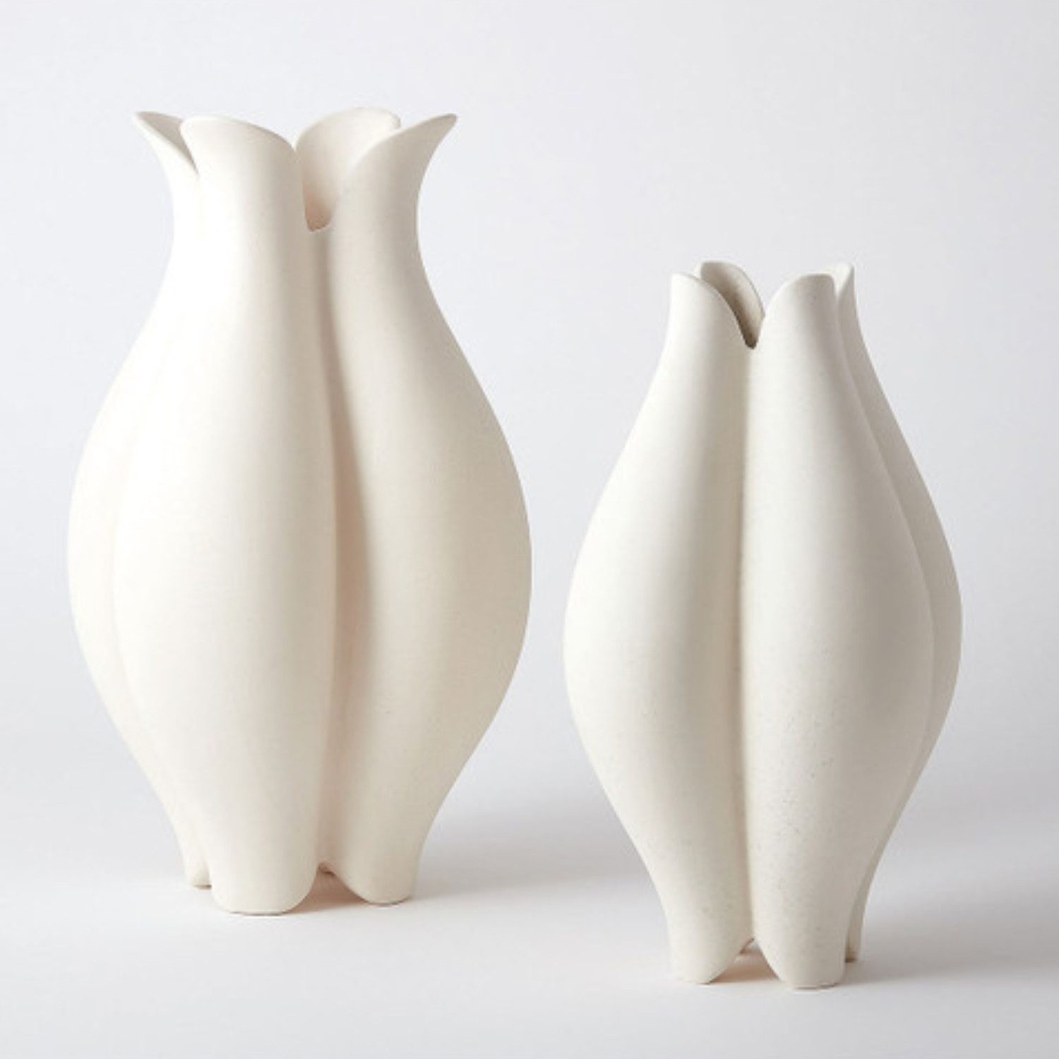 Quality Elegance Dekovase Keramikvasen – Nordic Design–Minimalistisch, Luxuriös & Elegant (Set, 2 St., 2 tlg), 2er Set Keramikvasen