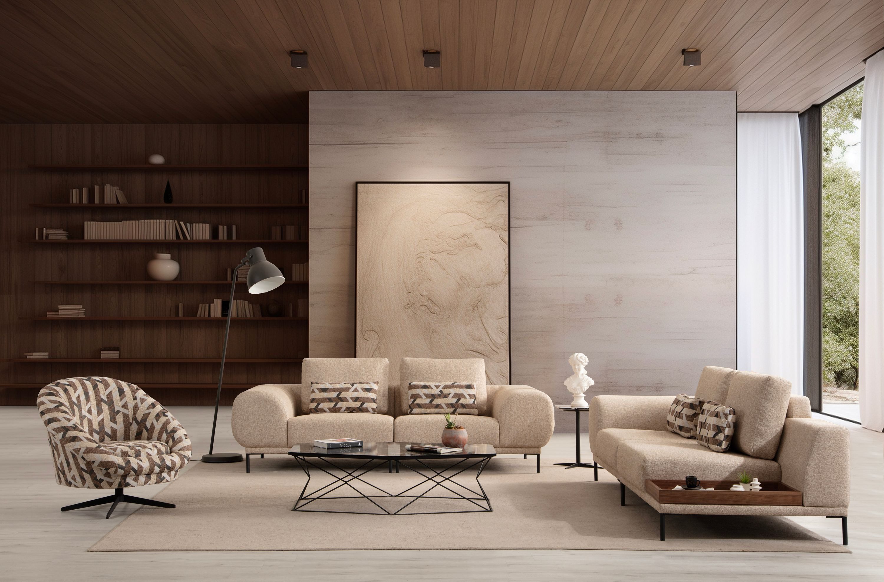 Nobelaa Sofa Sitzgruppe/Sofa Set - Wohnzimmergarnitur "Salvia" 3+2+1