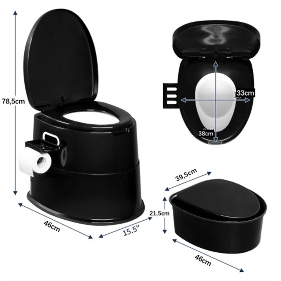 VINGLI Campingtoilette Tragbare Mobile Toilette,Stabil, Robust