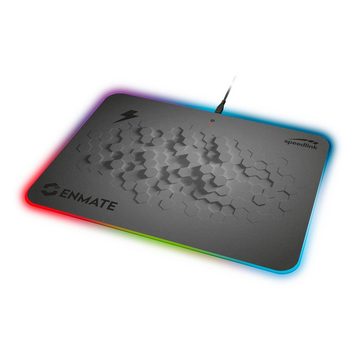 Speedlink Mauspad ENMATE RGB LED Induktions PC Gaming Mauspad, Mouse-Pad Gaming Mouse Pad kabelloses Ladegerät für Smartphone