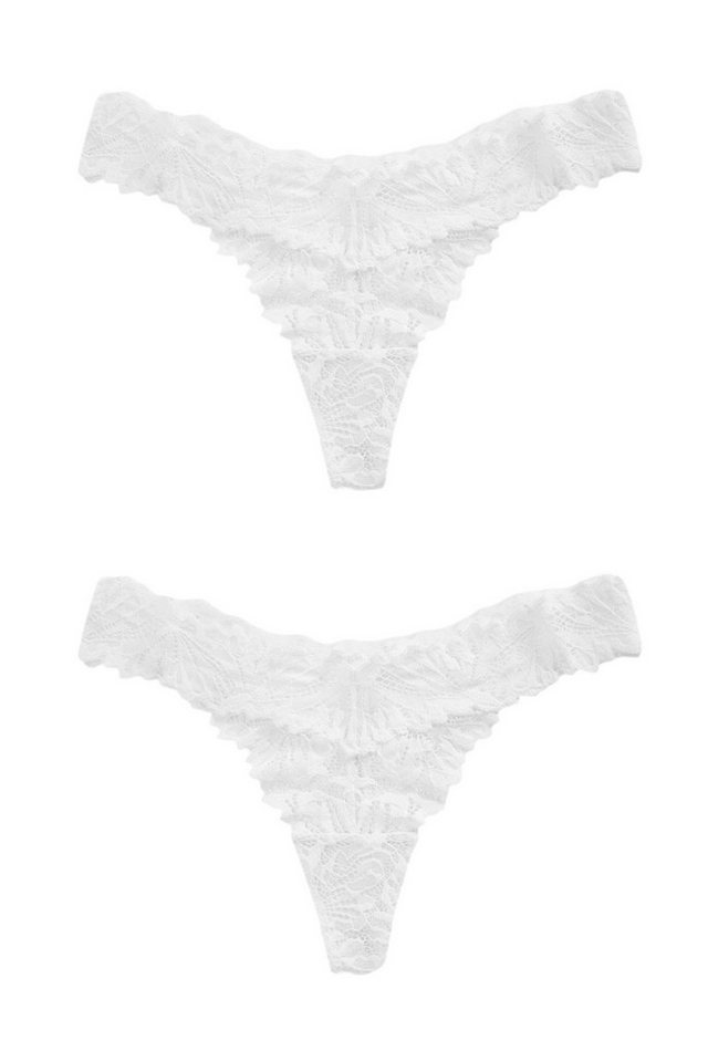 Next String 2er-Pack Comfort Spitzenslips, Tanga (2-St)