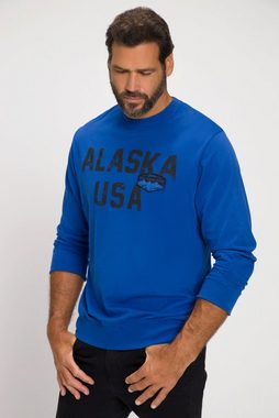 JP1880 T-Shirt T-Shirt Outdoor Langarm Alaska Print Saumbund