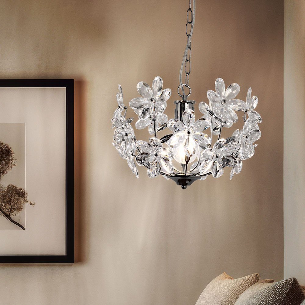 GLOBO LIGHTING LED Pendelleuchte, Leuchtmittel inklusive, Warmweiß, Pendelleuchte Hängeleuchte Blätterleuchte Deckenpendel