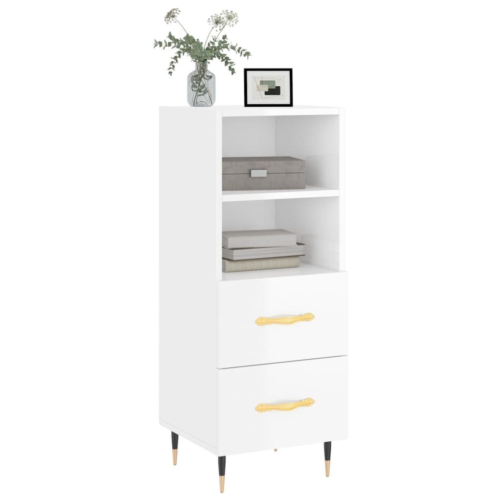 vidaXL Sideboard Sideboard Hochglanz-Weiß 34,5x34x90 cm günstig online kaufen