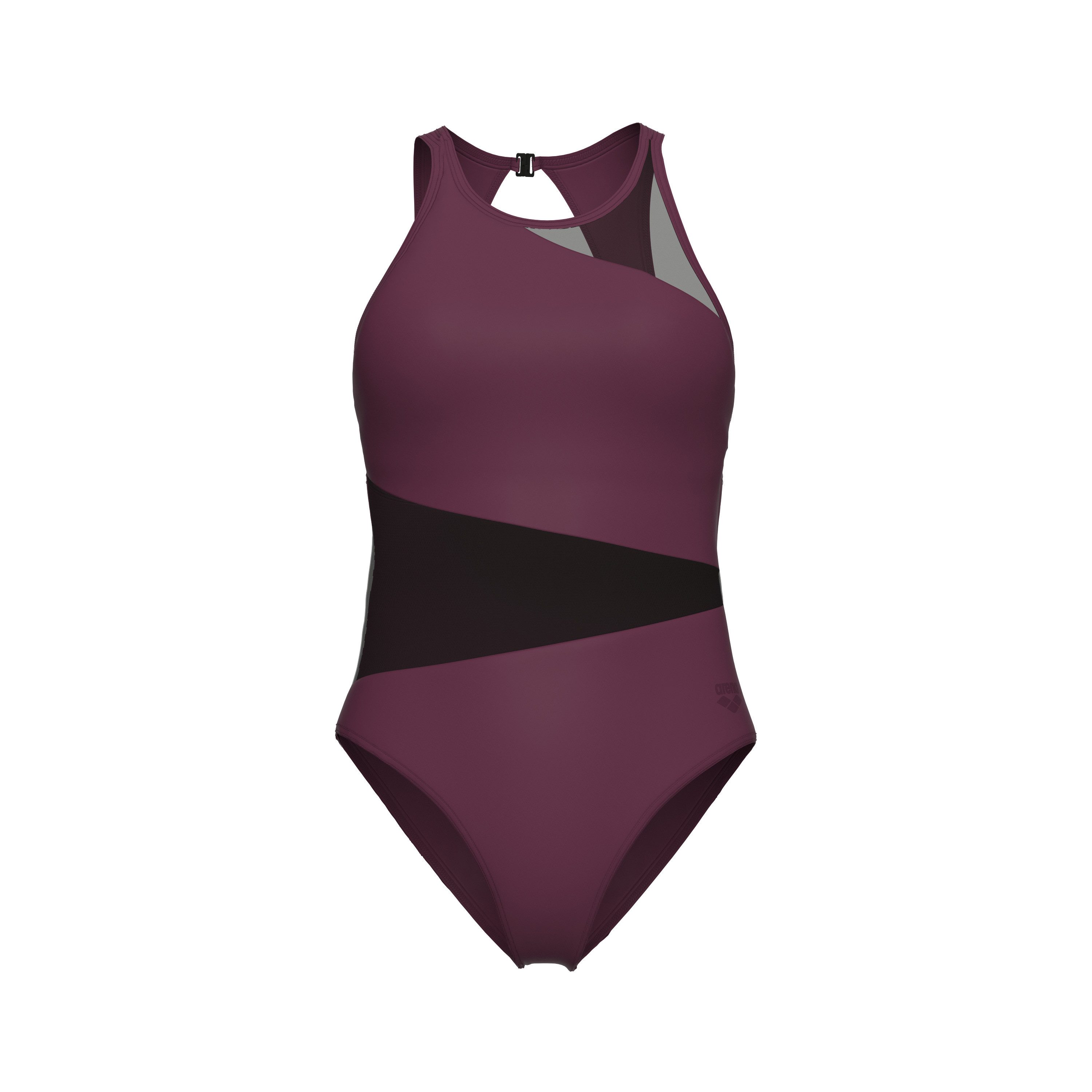 Arena Badeanzug WOMEN'S ARENA MESH ANGLE SWIMSUIT VENT BACK B Mit transparenten Einsätzen