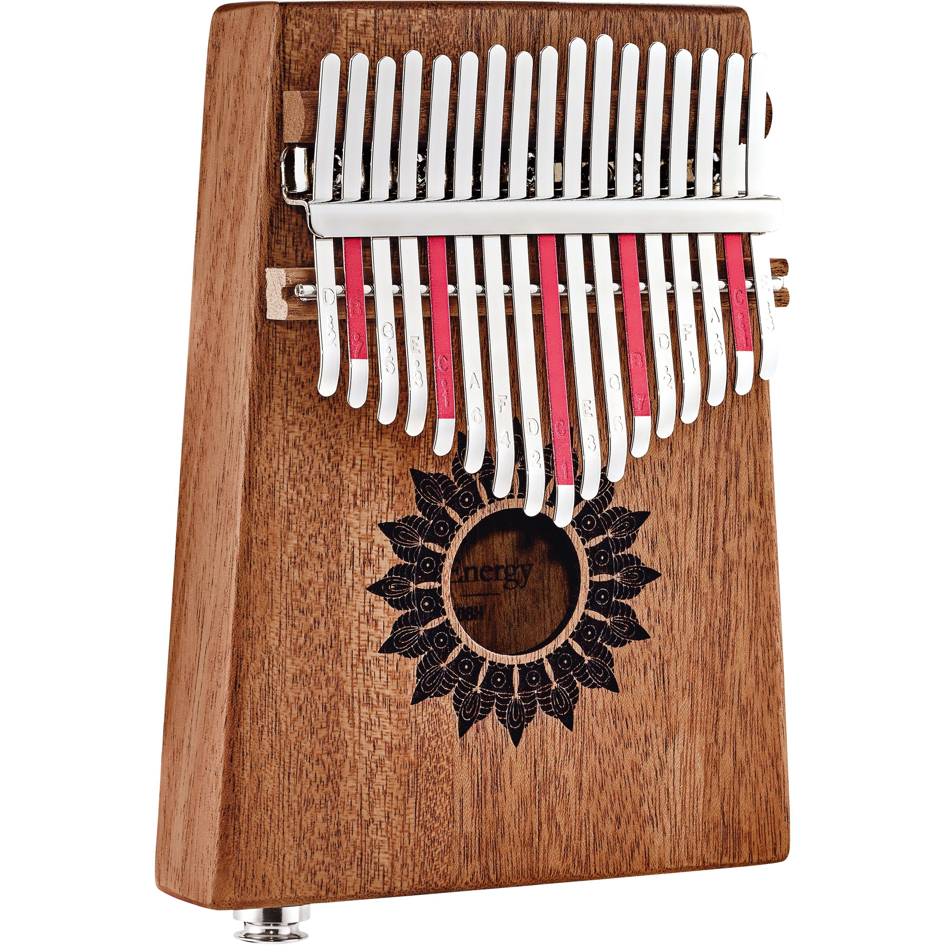 Meinl Percussion Kalimba, Percussion, Kalimbas, PKL1708H Soundhole Pickup Kalimba Mahagoni - Kalimba