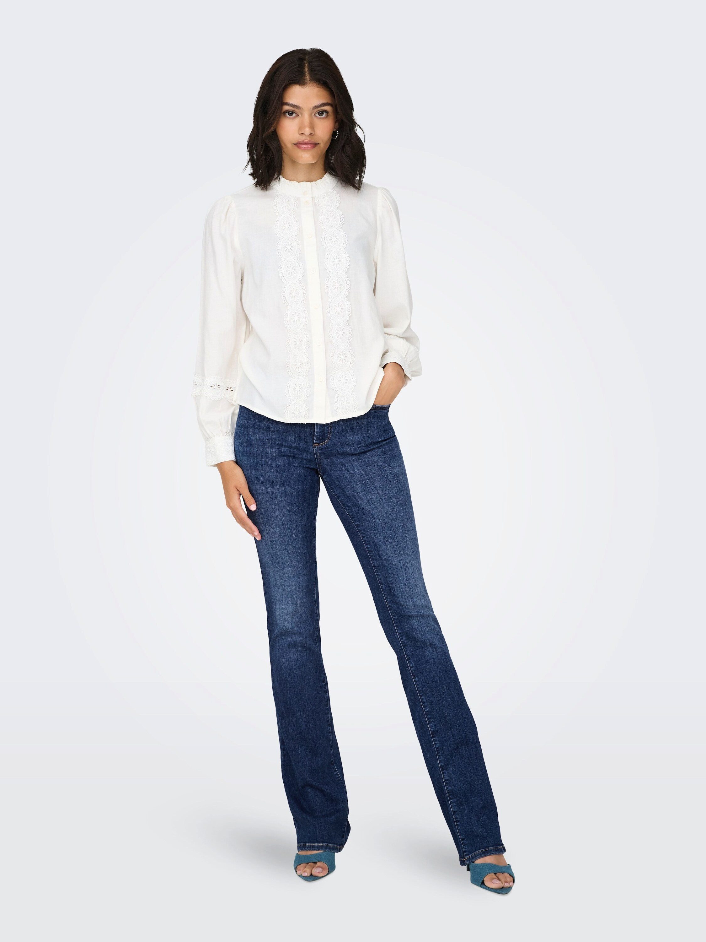 ONLY Schlagjeans ONLAnn (1-tlg) Plain/ohne Details