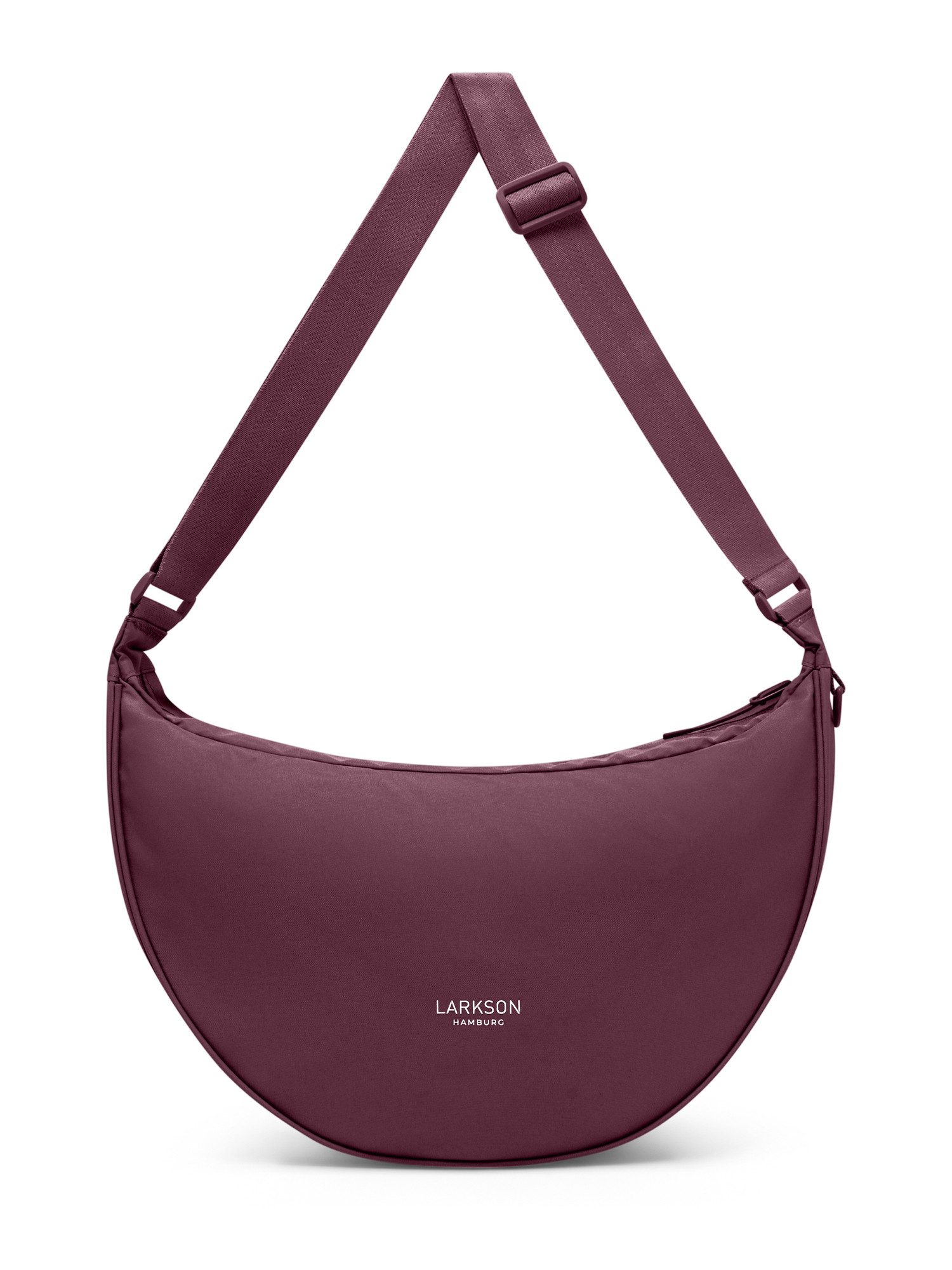 LARKSON Umhängetasche Solveig Large Halbmondtasche für Damen und Herren, Große Crossbody Bag in Halbmond Form