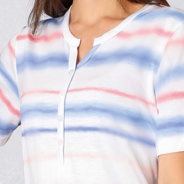 Hajo Nachthemd Damen-Nachthemd Single-Jersey Streifen
