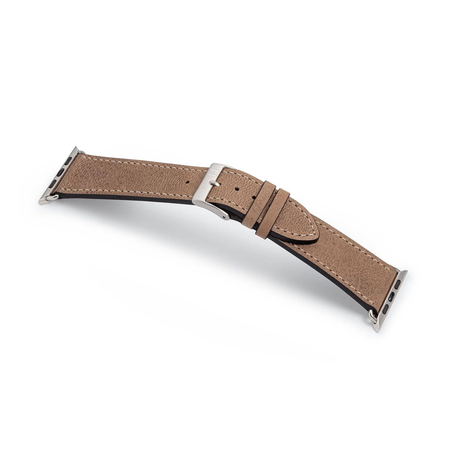 Selva Technik Uhrenarmband Lederarmband HOHELUFT, kompatibel mit Apple Watch Ultra, Ultra 2, Sand