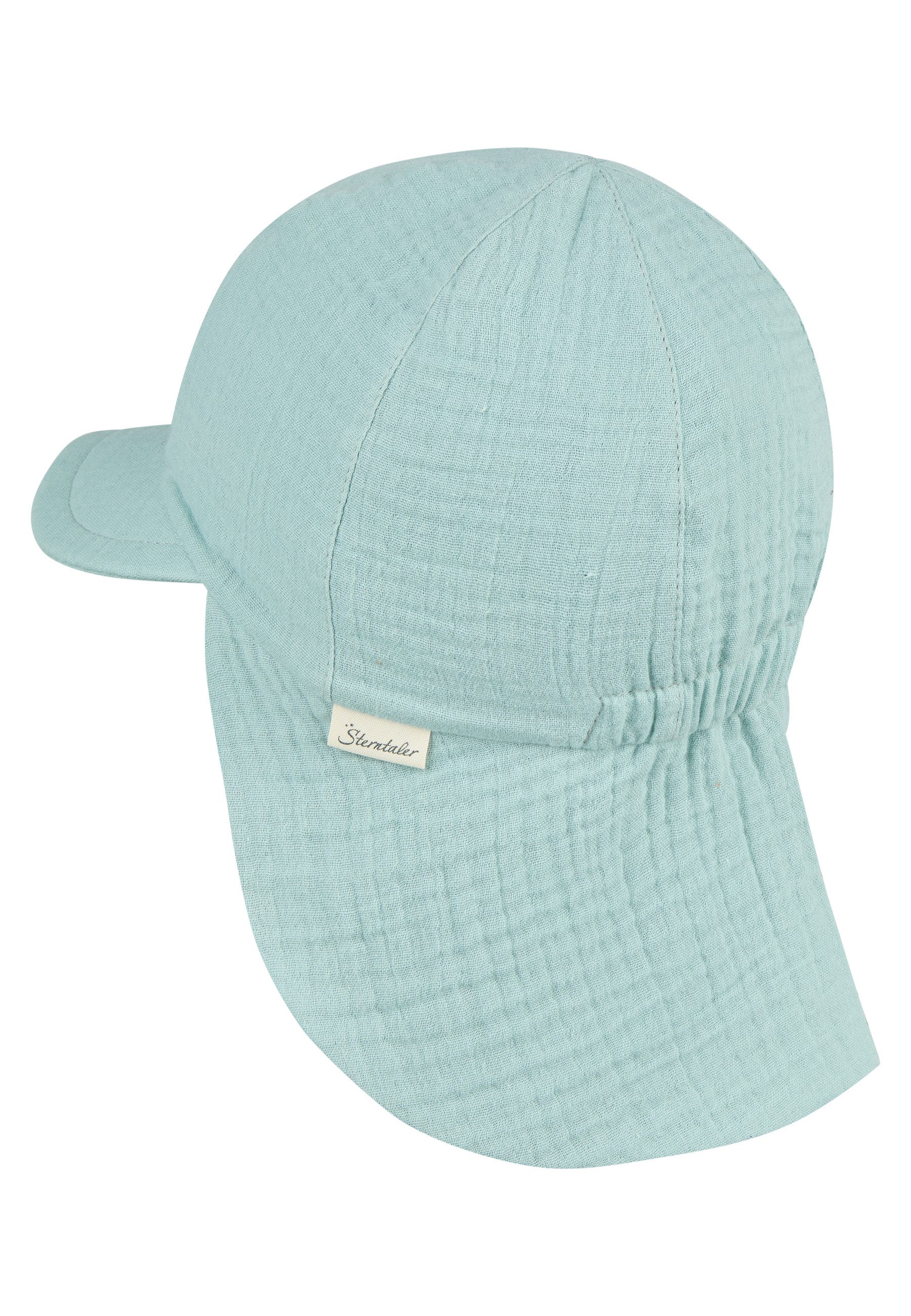 Sterntaler® Schirmmütze 50+ Schirmmütze mit Nackenschutz Musselin (1-St)