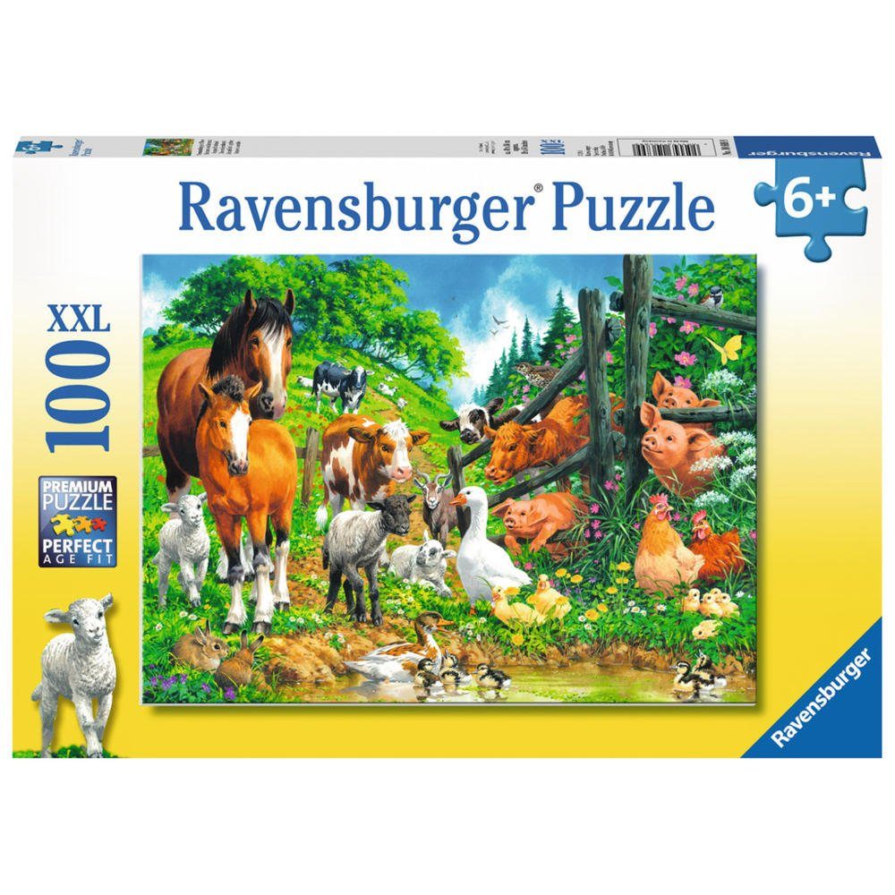 Ravensburger Puzzle Versammlung Der 100 Puzzleteile Tiere