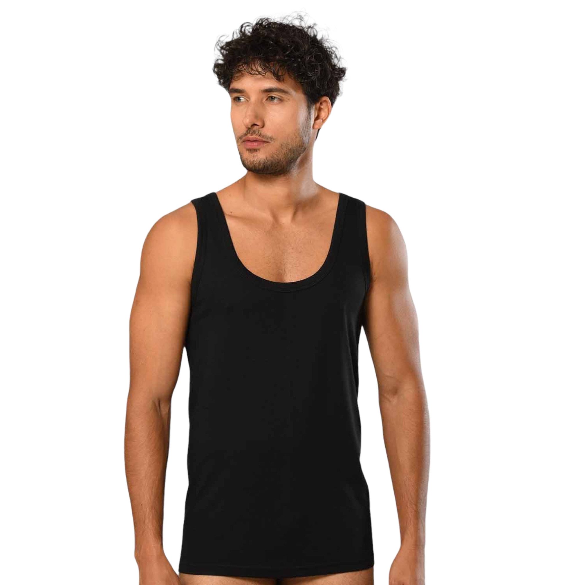Unterhemd Tanktop Herren, Baumwolle, Bequeme Unterwäsche, Strapazierfähig, S-3XL
