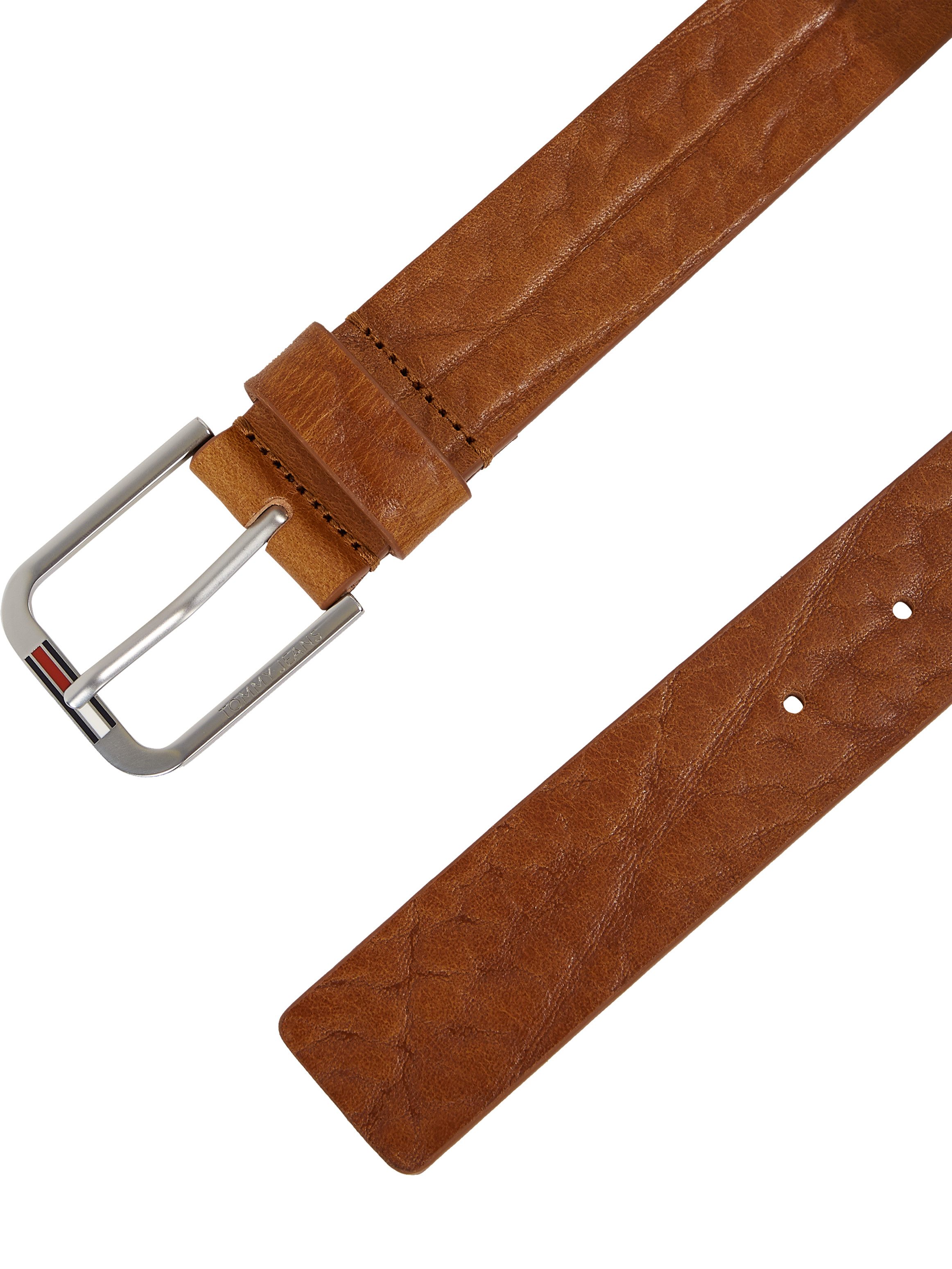Tommy Jeans Ledergürtel TJM AUSTIN TEXTURE 3.5 cm breit Label auf der Schließe, genarbtes Leder
