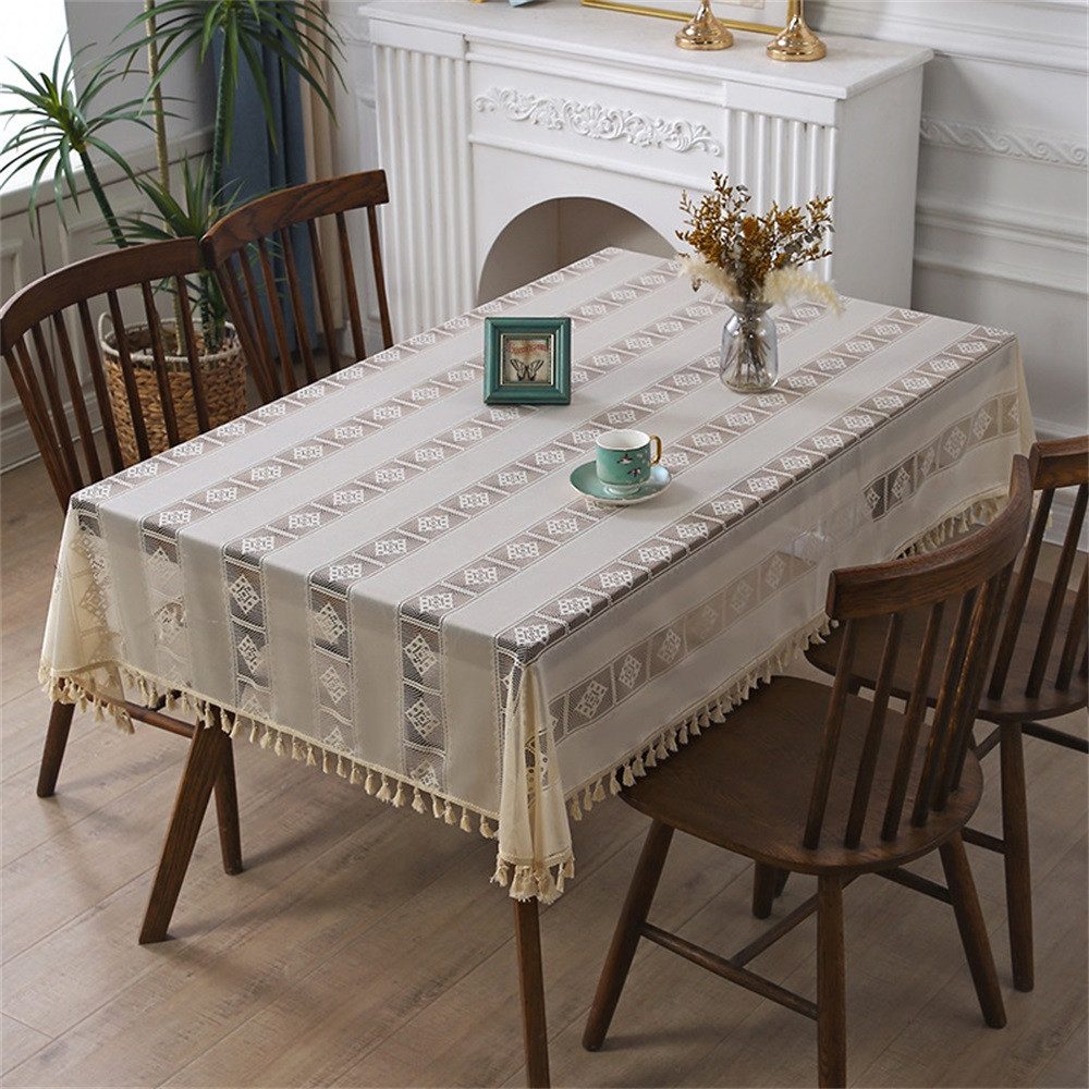 RWEUOQ Tischdecke Tischdecke gewebte hohle BohemianStyle günstig online kaufen