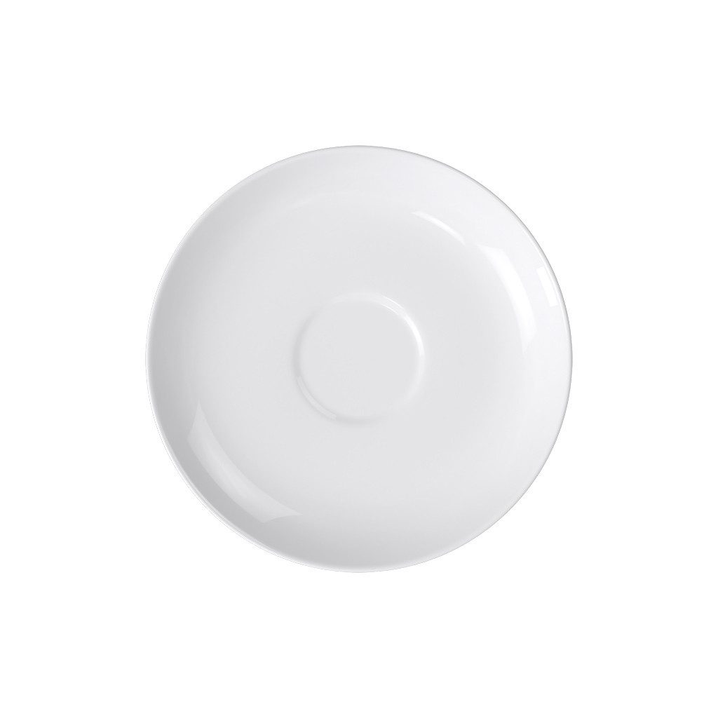 Villeroy & Boch Untertasse Royal Café au lait-/Suppenuntertasse 18cm, (1 St), Premium Bone Porcelain, 1 Stck, mikrowellensicher,spülmaschinenfest, M
