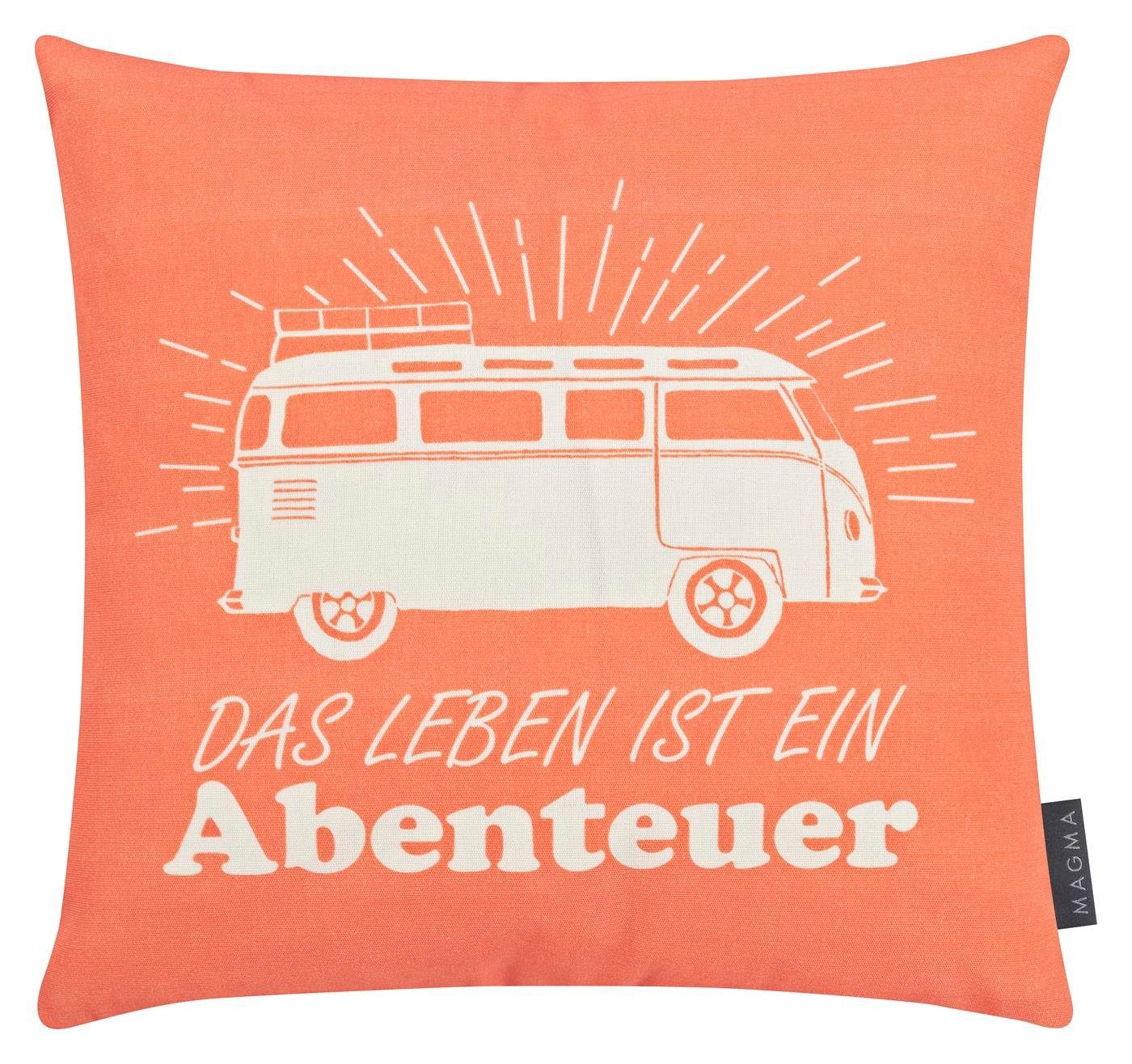 Magma Heimtex Подушкиhülle Outdoor lichtbeständig schmutzabweisend Campingbus 40x40 Abenteuer, (1 Stück), Schmutzabweisend Lichtbeständig Reißfest Farbbeständig Wasserabweisend