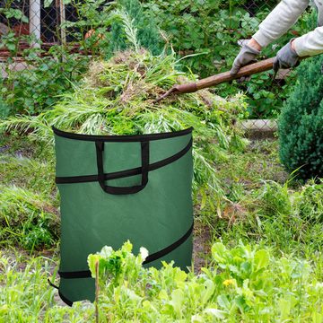 Randaco Gartensack Laubsack Pop Up für Gartenabfälle Grünschnitt Gartentasche 170L, für Gartenabfälle Laub Rasen Pflanz Grünschnitt, 170 l, (2-tlg)