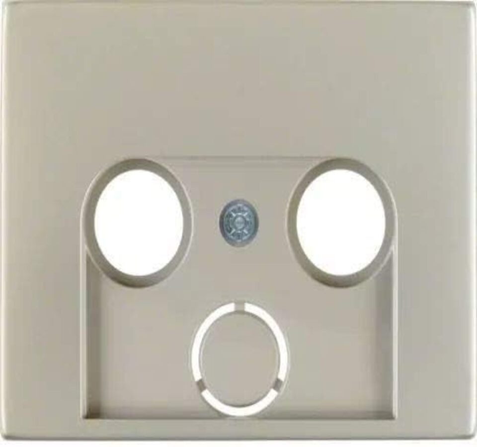Schalter Berker 12017014 Zentralstück f.Antennen 2+3Loch K.5 Edelstahl Rostfrei