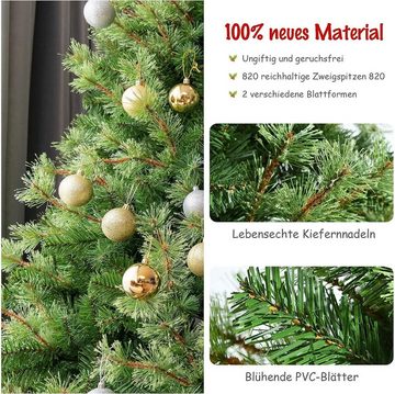 KOMFOTTEU Künstlicher Weihnachtsbaum Christbaum, 180cm