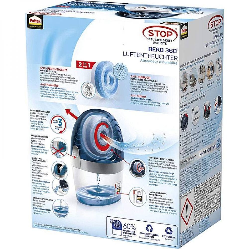 Pattex Luftbefeuchter Pattex Luftentfeuchter Aero 360 Grad 450g – Bild 2 von 5