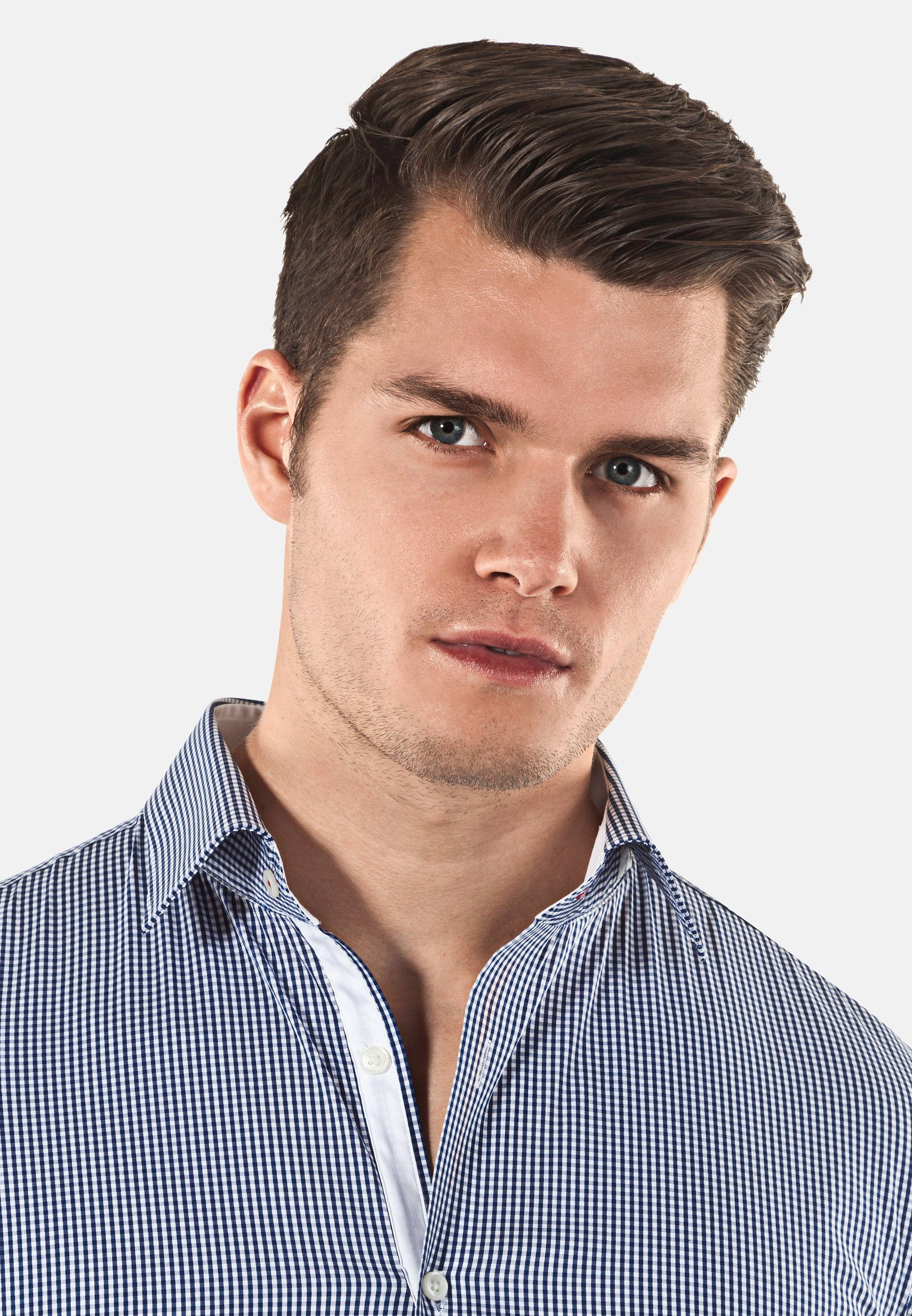 Vincenzo Boretti Businesshemd super tailliert stretch