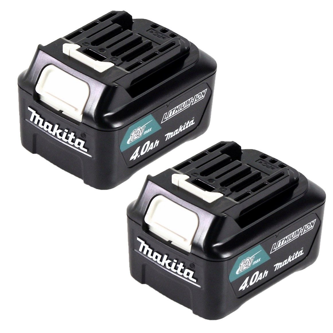 Makita Akku Power Set Li 12V mit 2x BL1041B Akku 4,0Ah (2x 197406-2) Akkupacks