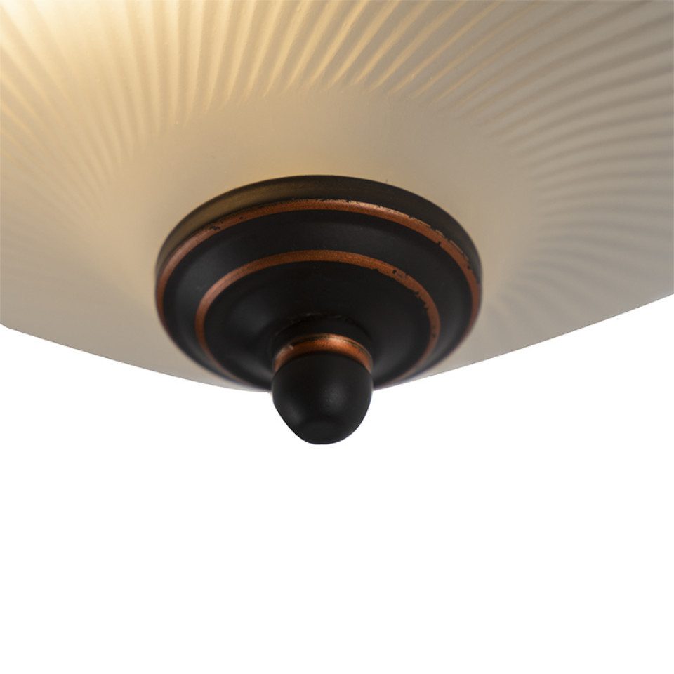 Qazqa Deckenleuchte Classico, ohne Leuchtmittel, E27, Braun, Klassisch / An günstig online kaufen