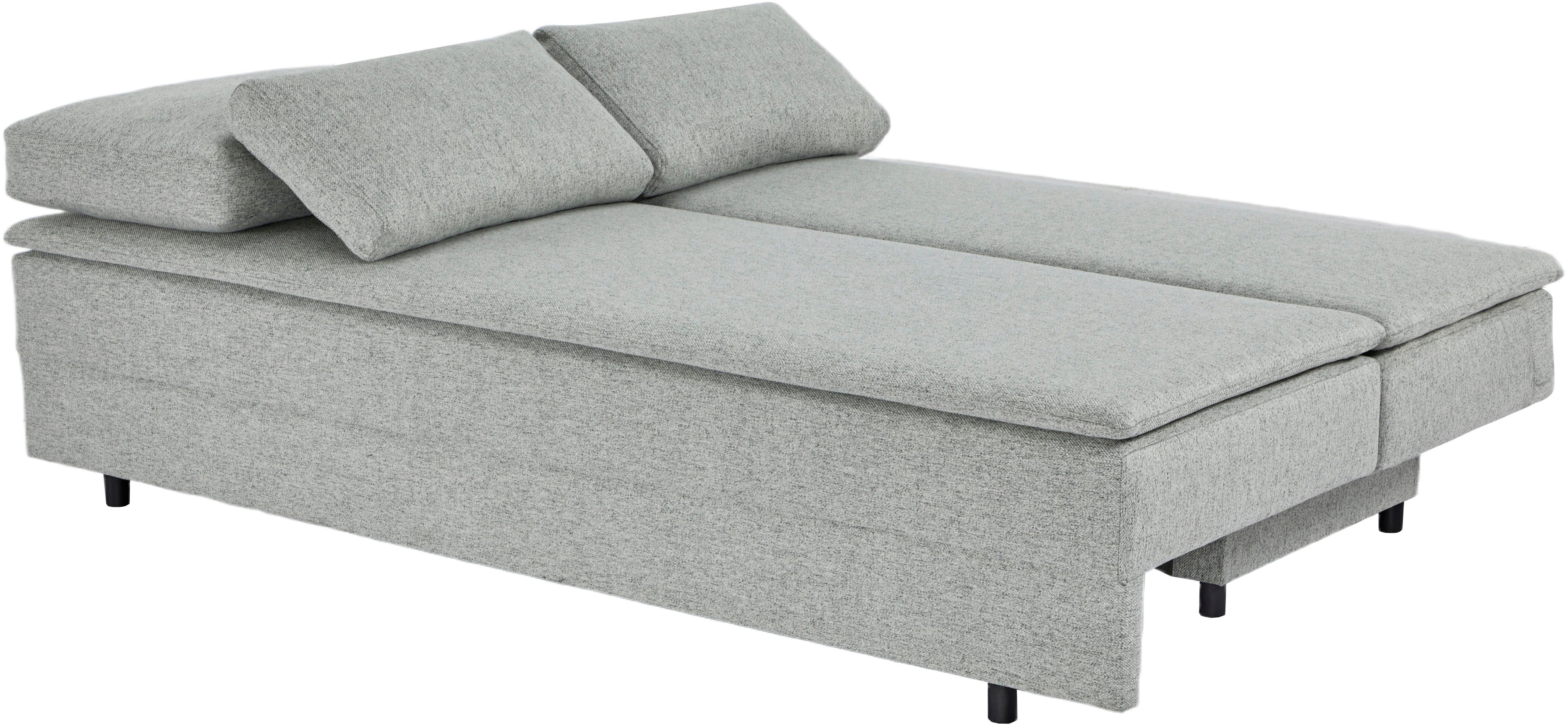 OTTO home Schlafsofa JANNIKO Feinstruktur, Breite: 193 cm, Liegefläche 124x193 cm, mit Bettfunktion & Bettkasten – Bild 2 von 5