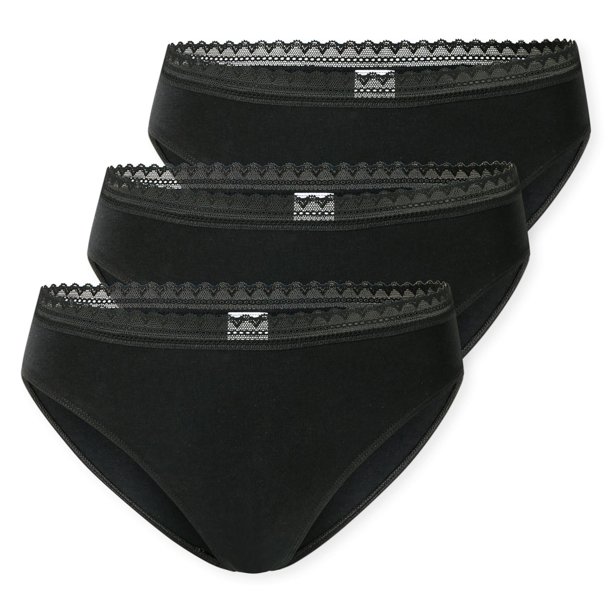 Slip Damen Slip 3er Pack Baumwolle