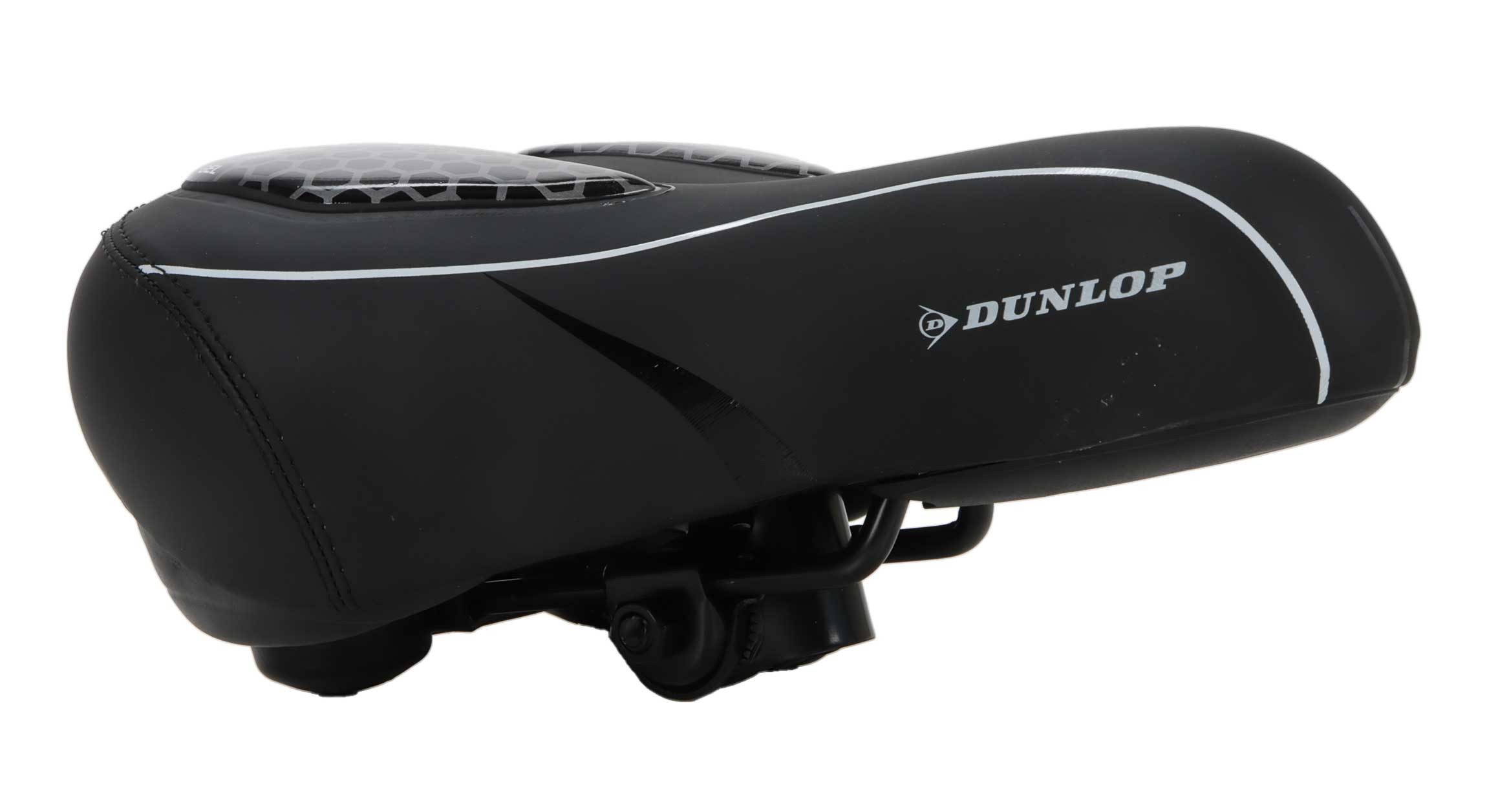 Dunlop Fahrradsattel Fahrradsattel gepolstert (Sattel ergonomisch geformt, 1-tlg), Fahrradsattel für Damen und Herren