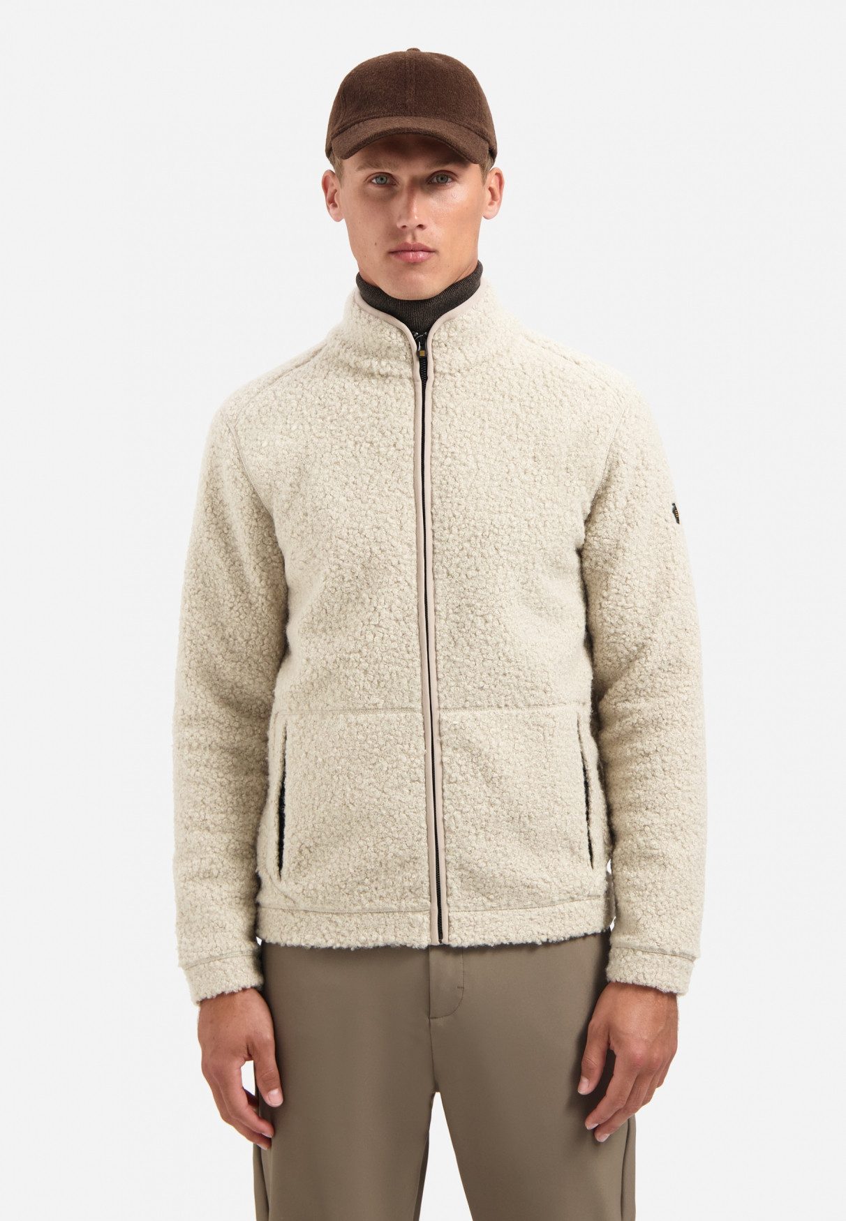 NO EXCESS Sweater No Excess Teddy-Sweatjacke Sweater Full Zip Teddy günstig online kaufen