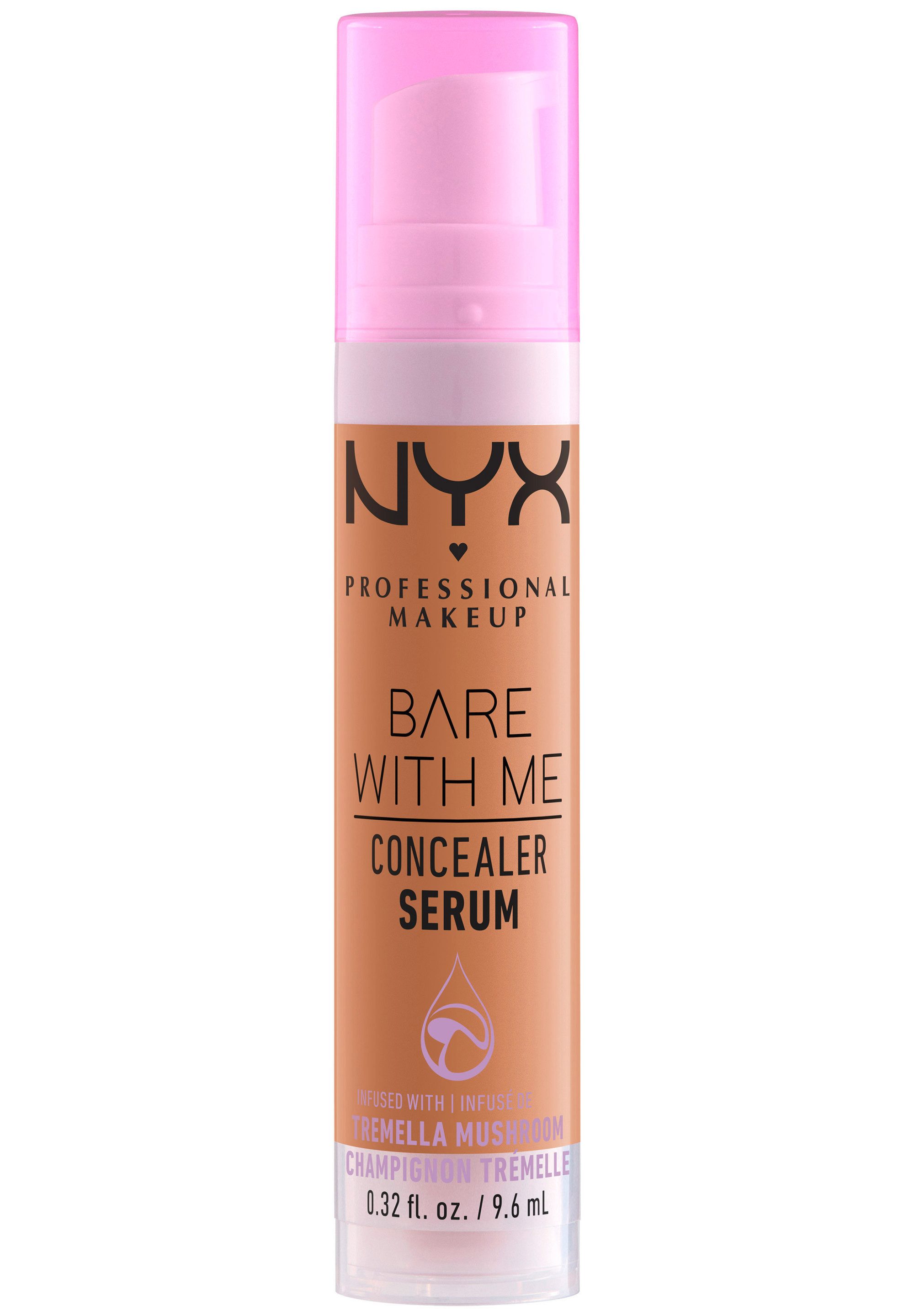 NYX PROFESSIONAL MAKEUP Concealer Bare With Me Concealer Serum, mittlere Deckkraft, kaschiert, rote oder entzündete Hautstellen