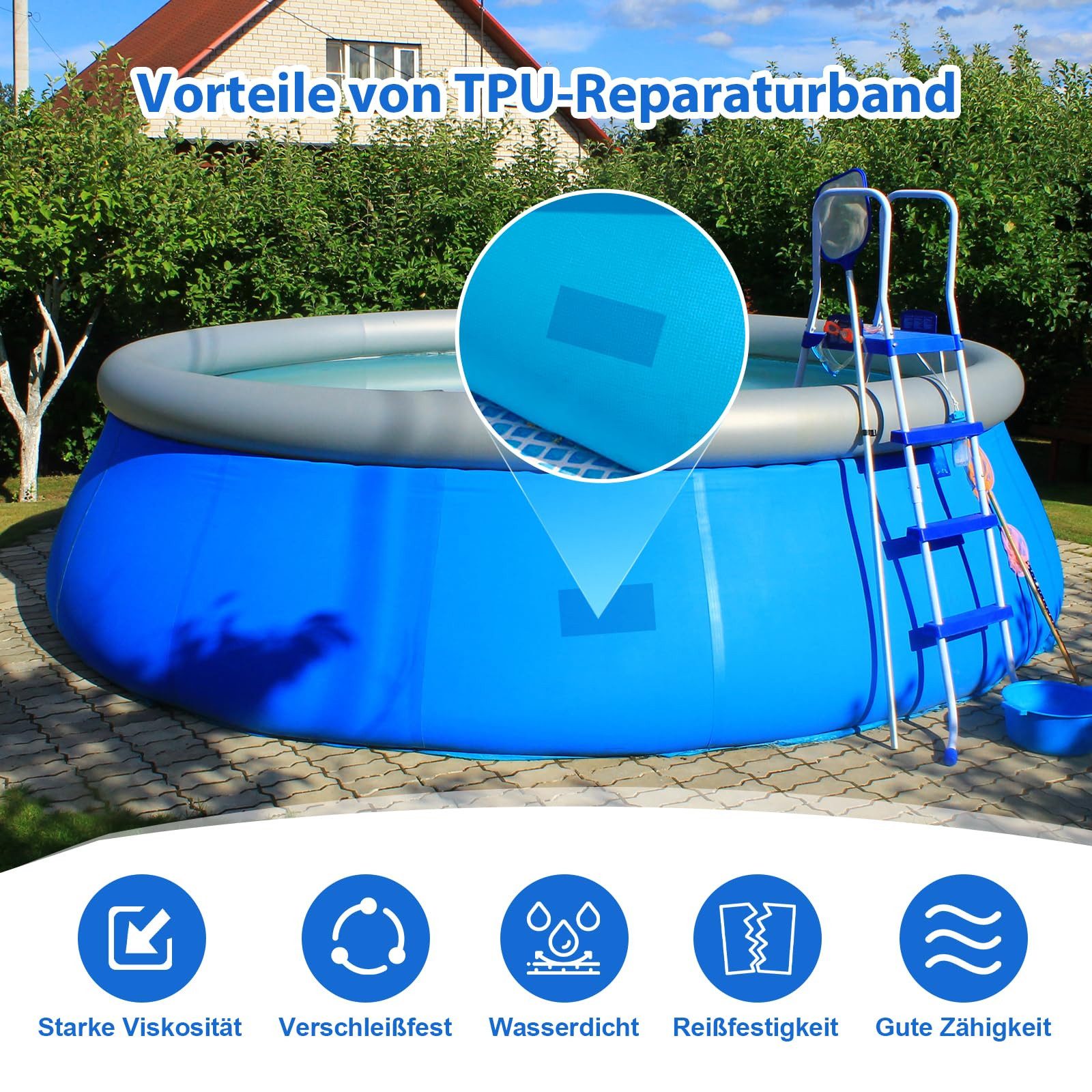 Auledio Klebeband Pool Reparaturband – Selbstklebendes, günstig online kaufen