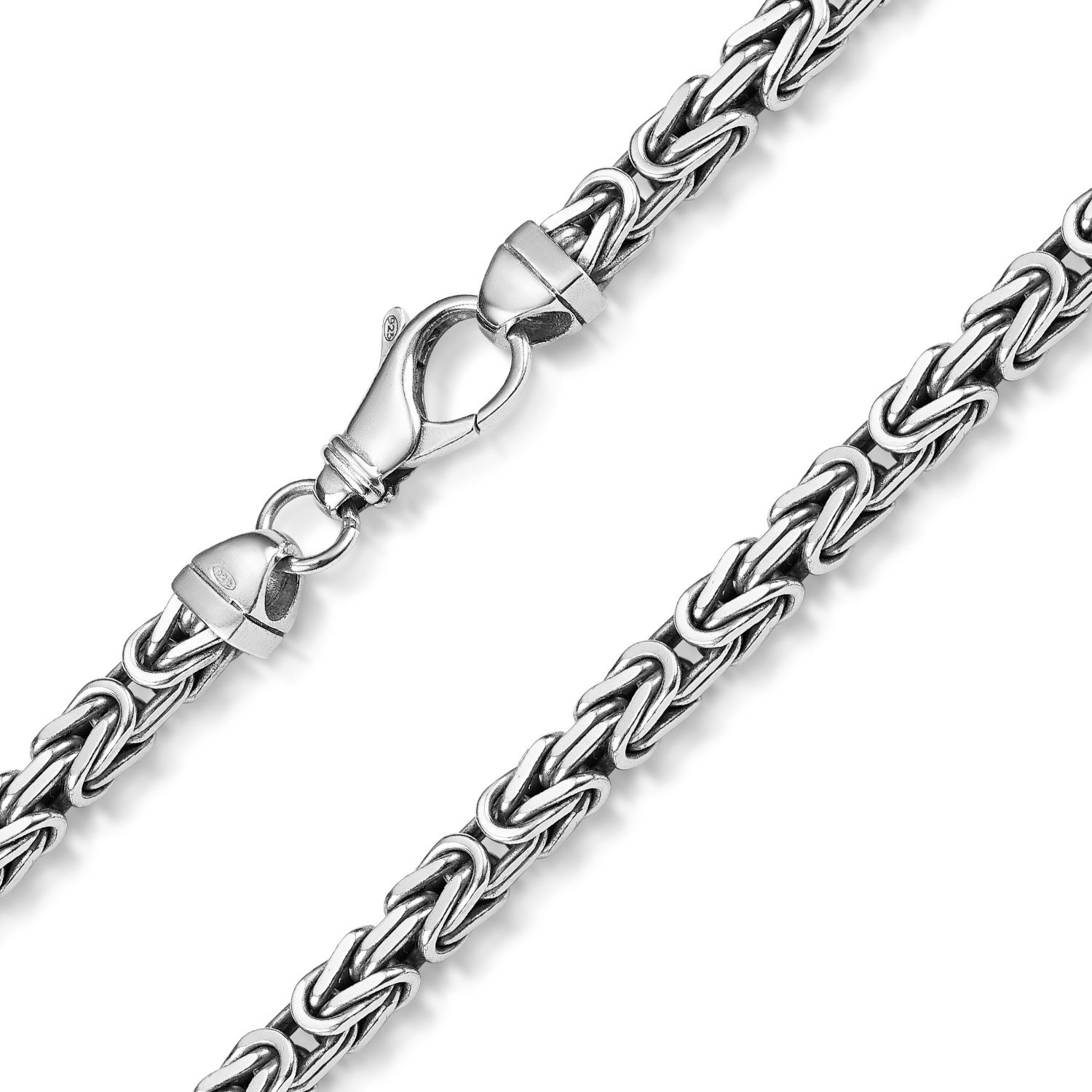 Materia Königskette Herren massiv 5mm K35, aus 925 Sterling Silber