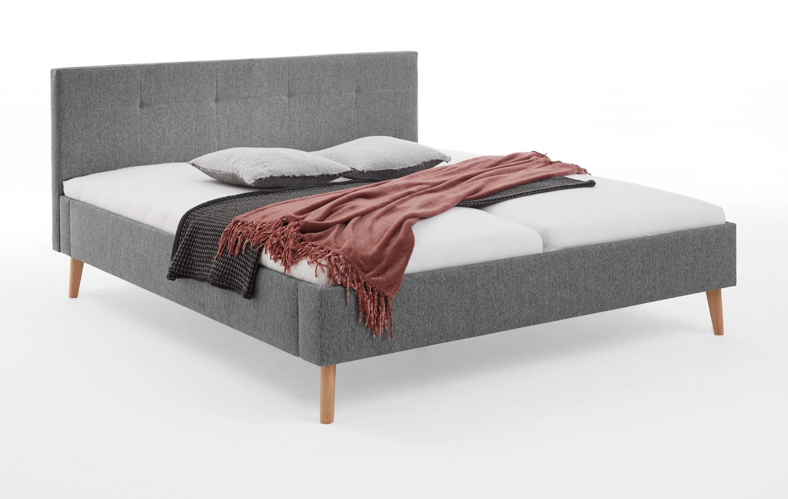 meise.möbel Polsterbett Swing (Einzelbett / Doppelbett, Liegefläche 140x200 oder 180 x200 cm), Komforthöhe