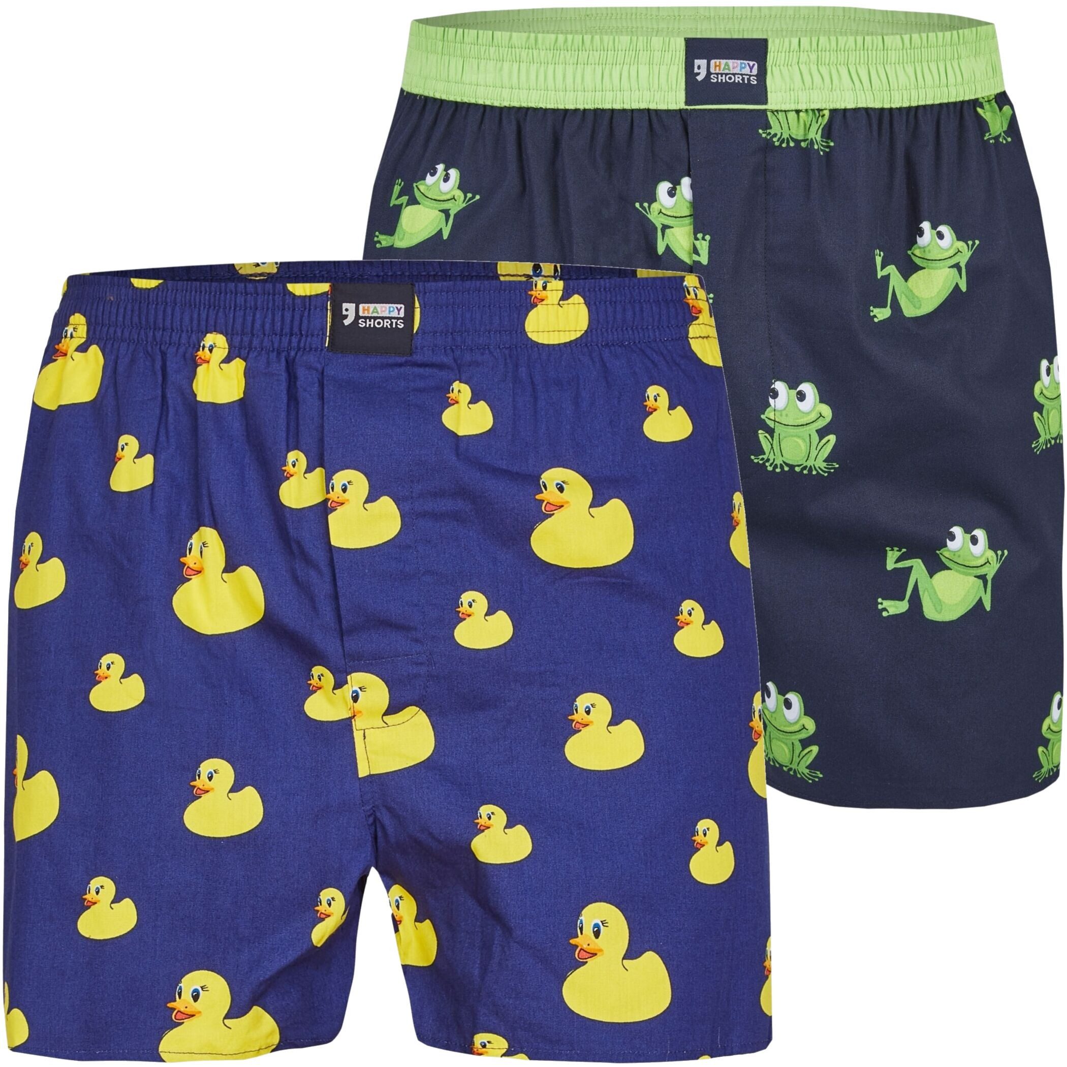 HAPPY SHORTS Boxershorts 2er Pack Happy Shorts X Herren Boxershorts, mit Suspense viele Designs (1-St)