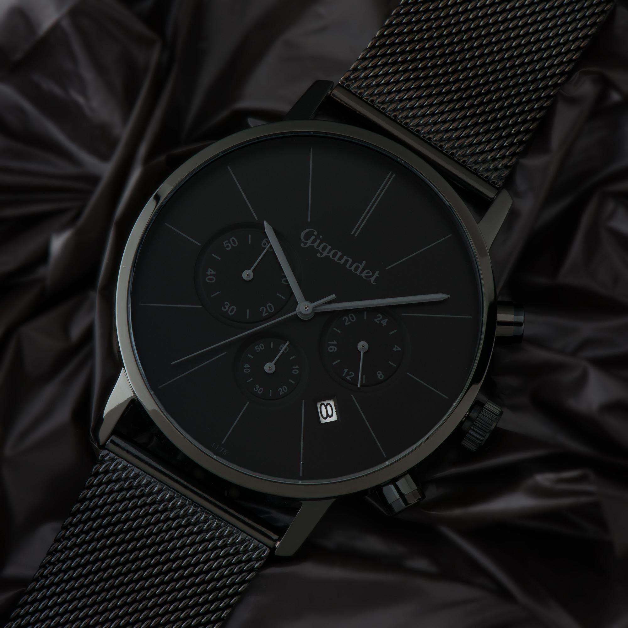 Gigandet Chronograph Minimalism, Mineralglas, Chronograph, Datumsanzeige, günstig online kaufen