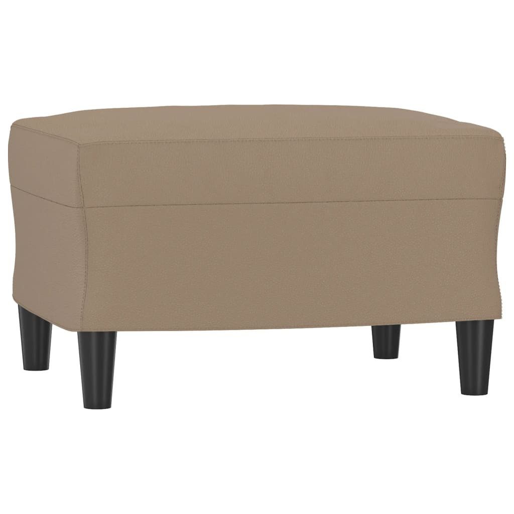 vidaXL Polsterhocker Fußhocker Cappuccino-Braun 60x50x41 cm günstig online kaufen