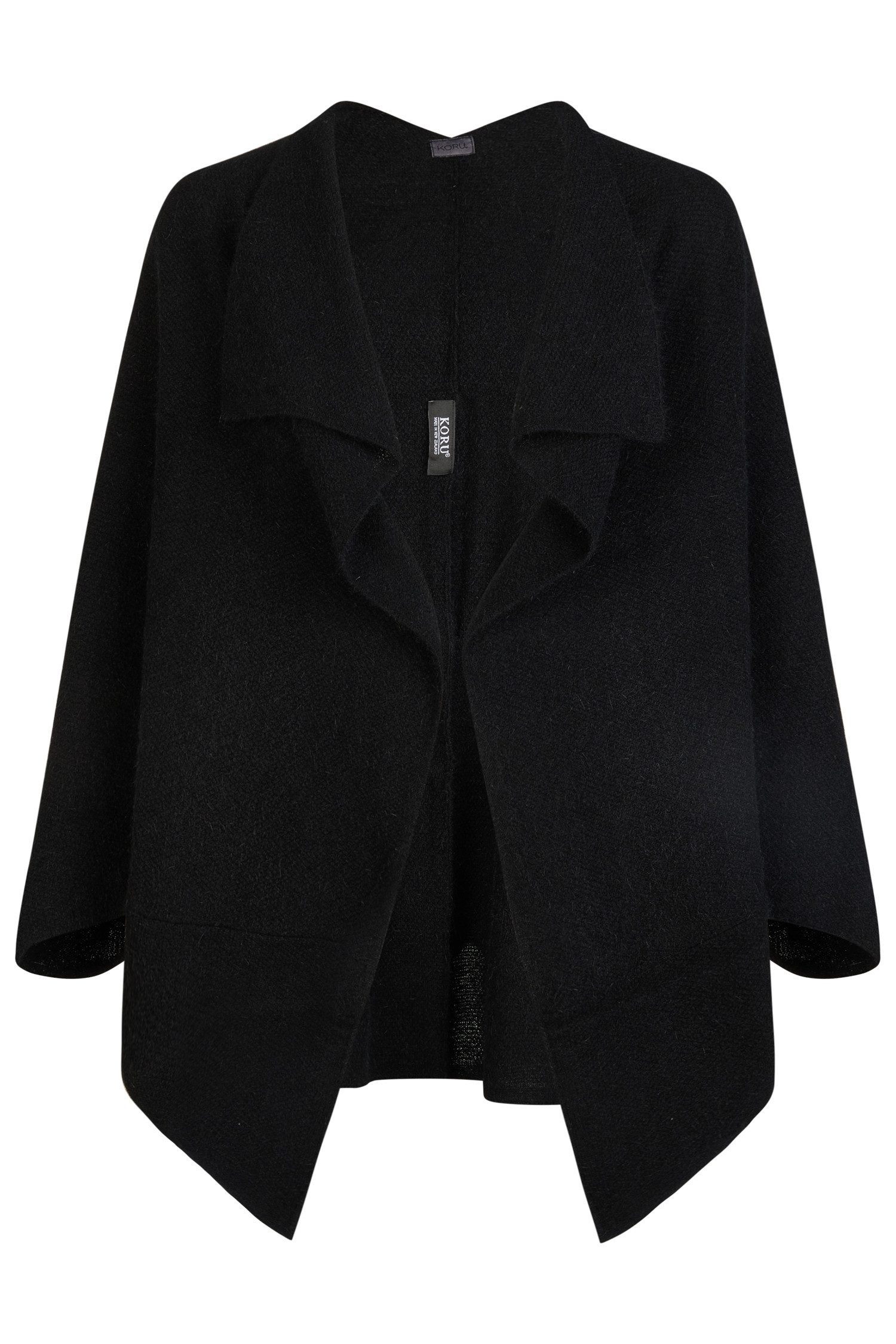 Koru Knitwear Strickcape Shrug mit Moosmaschen in Unifarbe