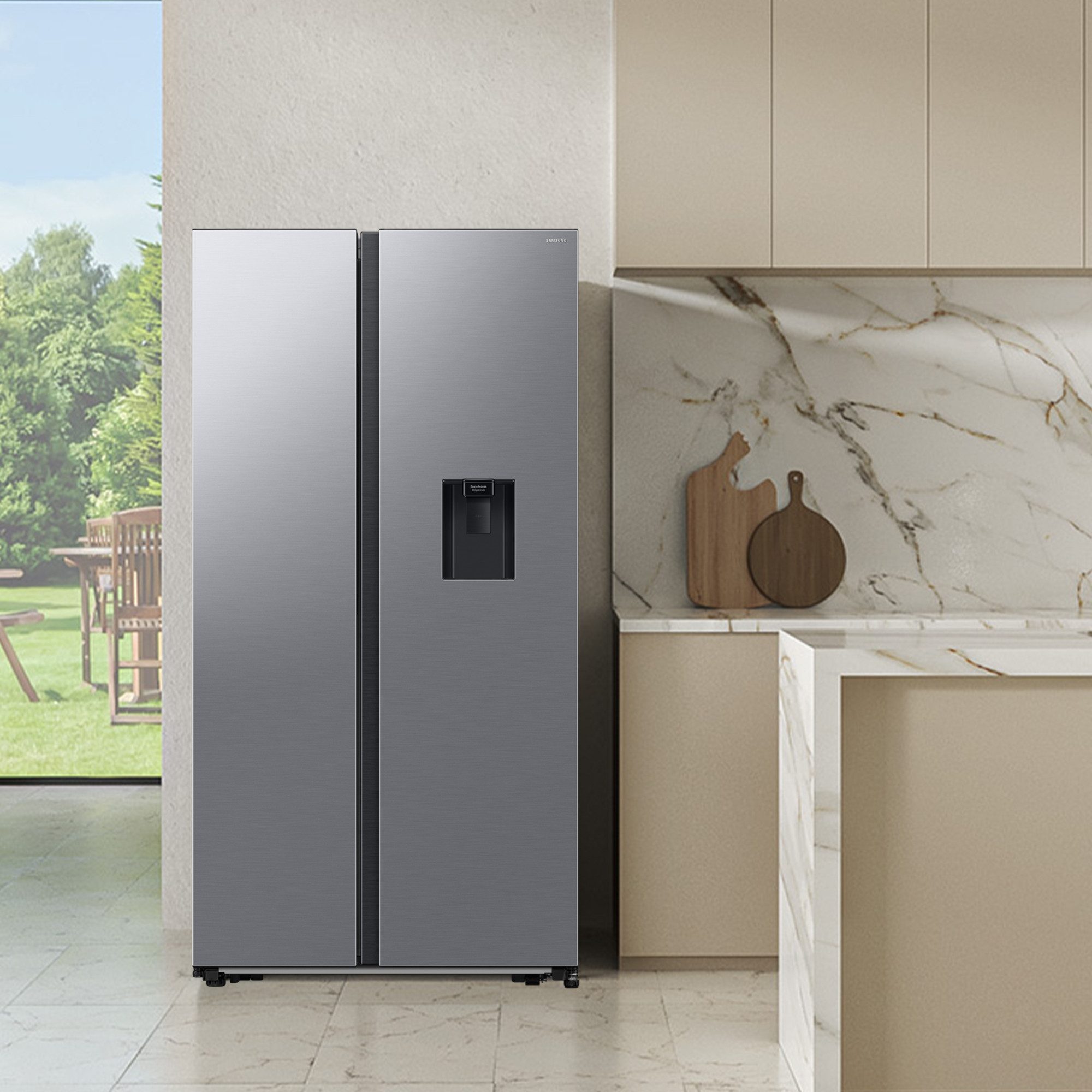 Samsung Side-by-Side RS4000 RS57DG410EM9, 178 cm hoch, 91,2 cm breit, mit Wasserspender, No Frost+, AI Energy Mode, SpaceMax