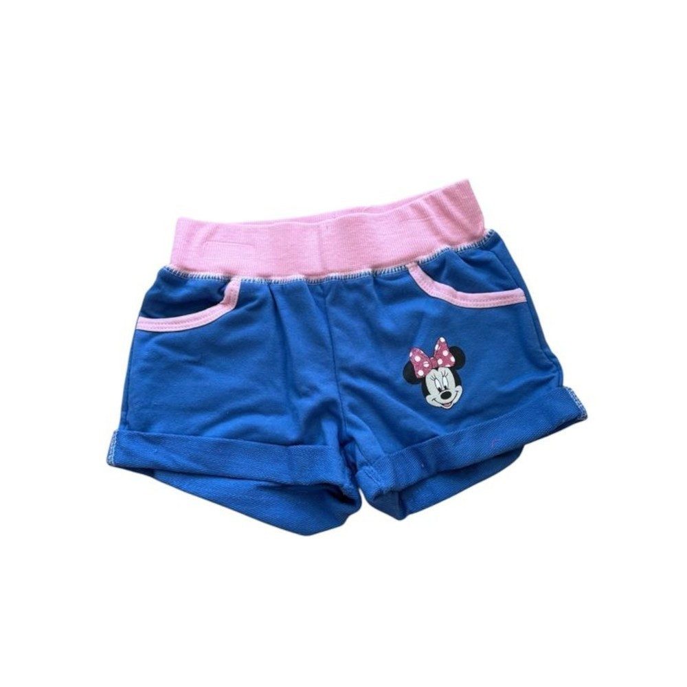 Disney Jogginghose Kurze Jogginghose für Mädchen, Minnie Maus, Blau oder Pink, Größe