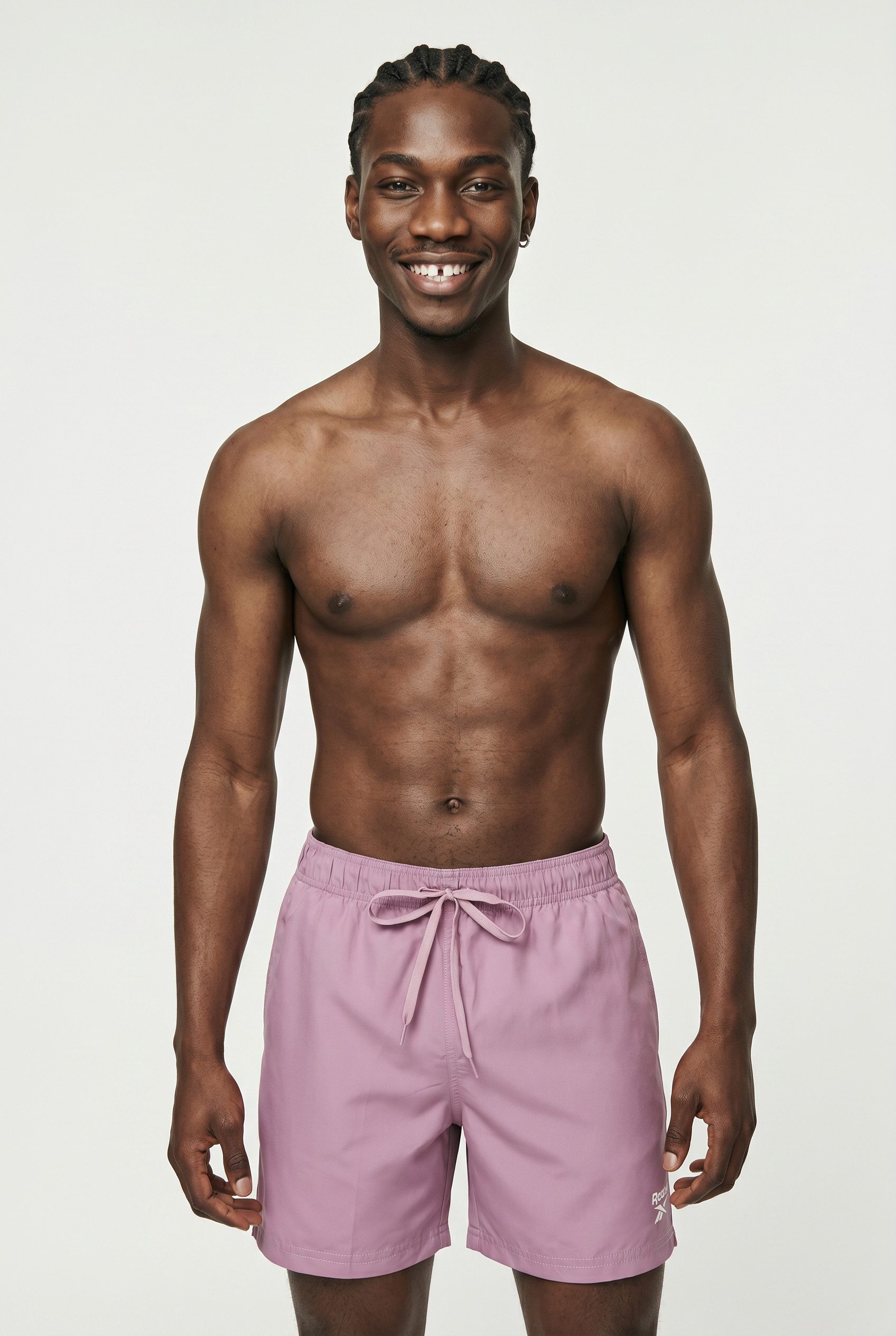 Reebok Badeshorts "Yale" mit Kordelzug und elastischem Bund, mit Logo, basic