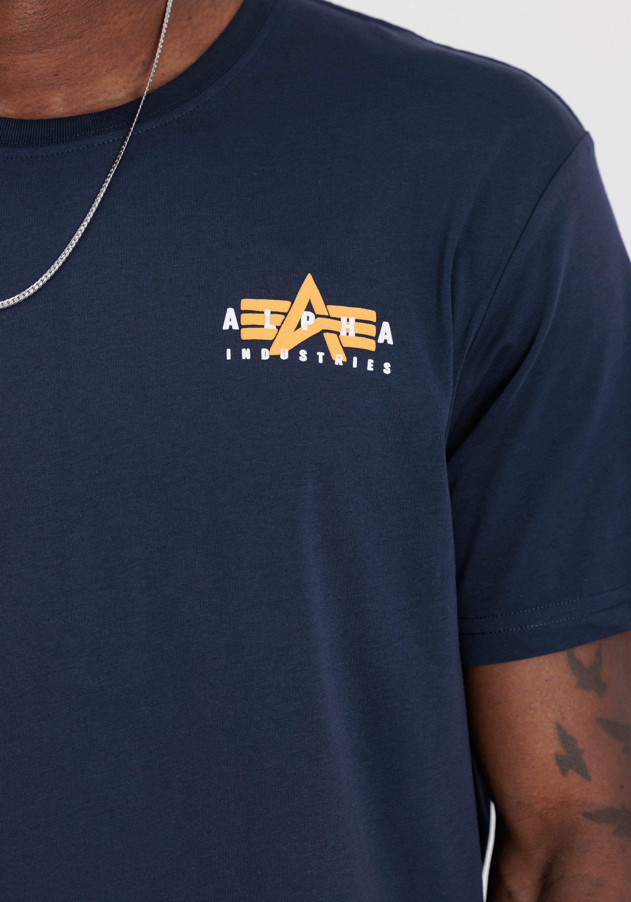 Alpha Industries T-Shirt Puff Print Logo Backprint T-Shirt