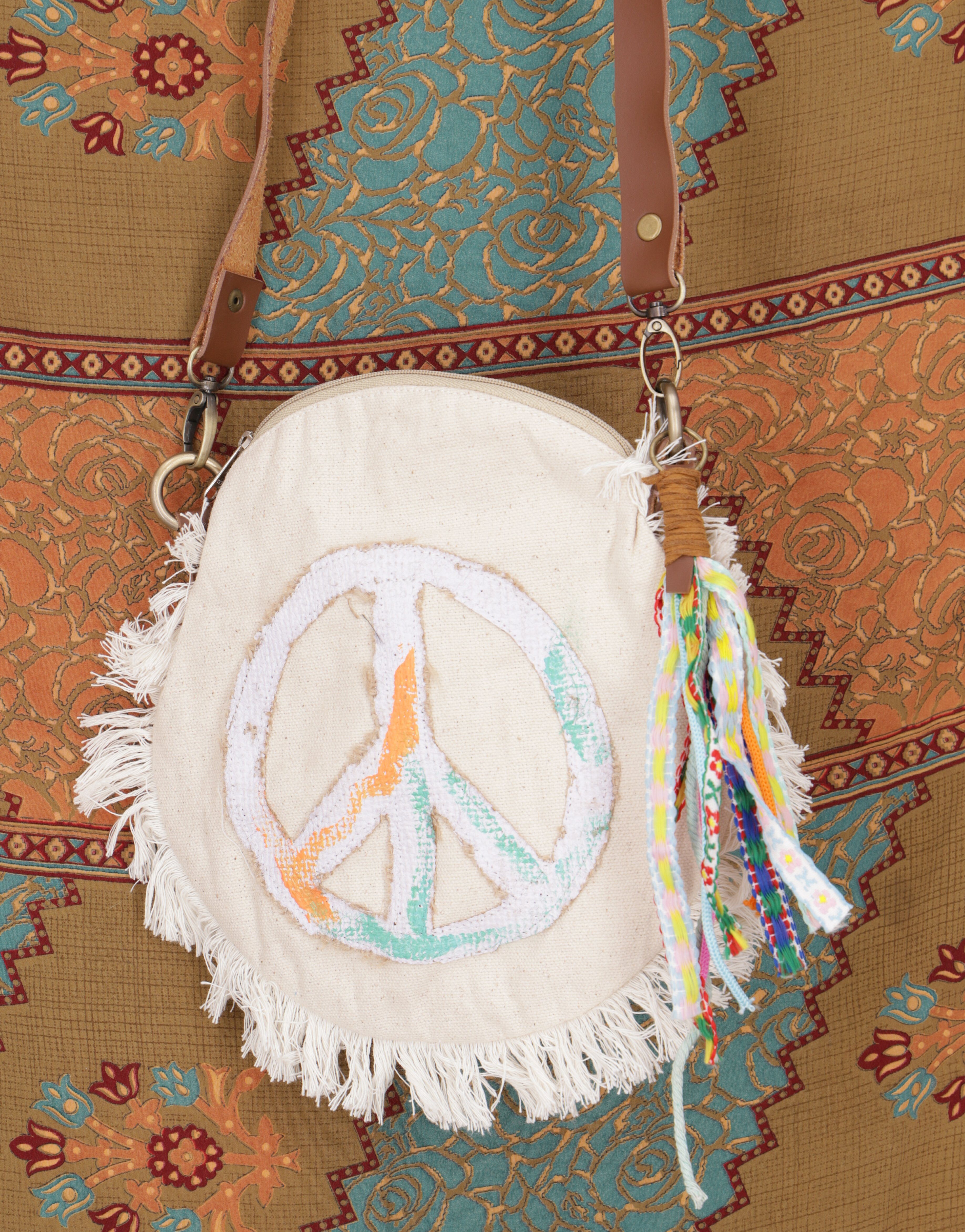 Guru-Shop Schultertasche Boho Schultertasche, Hippie Tasche mit Fransen.. günstig online kaufen