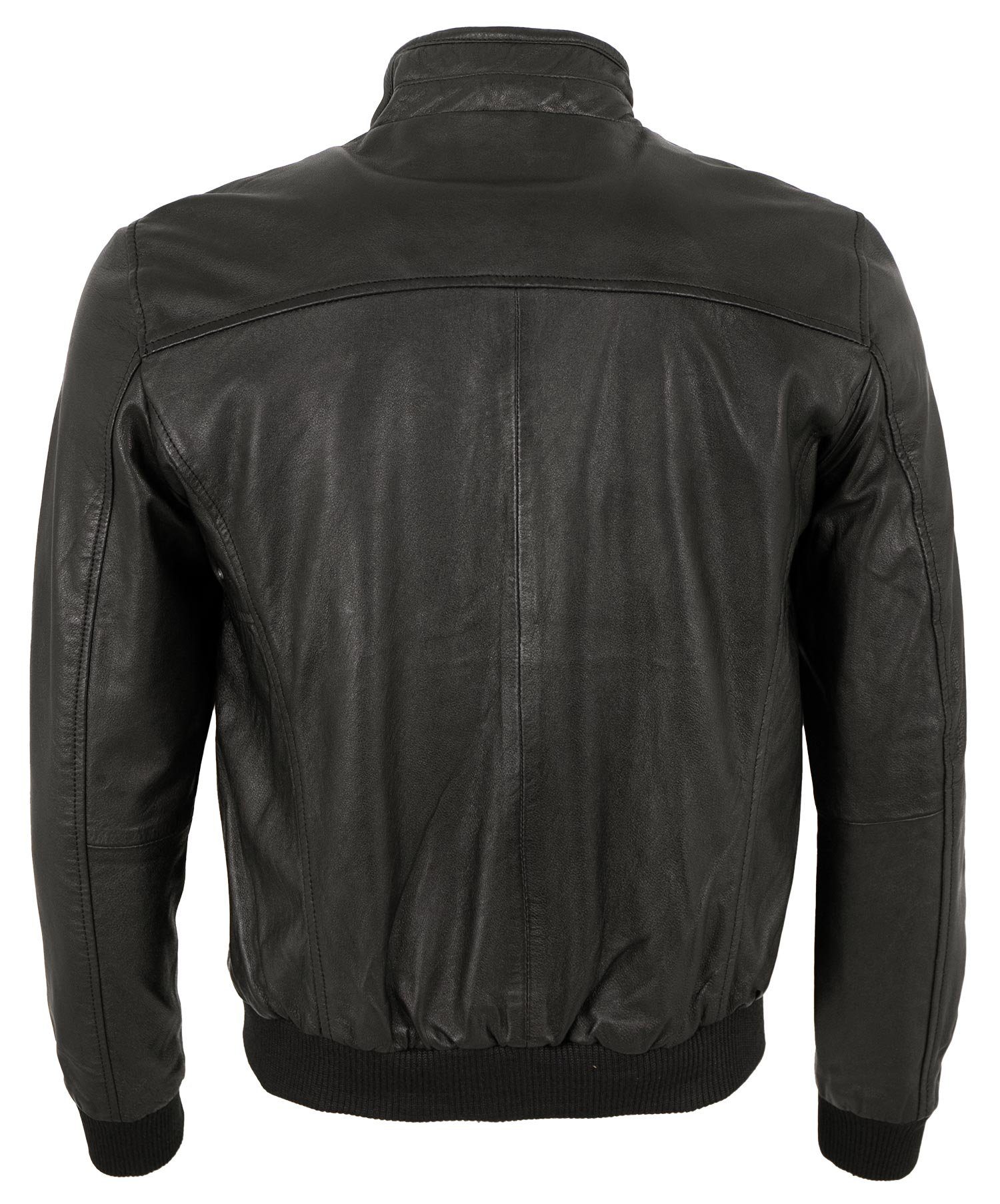 Otto Kern Lederjacke Men-101 OTTO KERN - Herren Echtleder Lederjacke Blouson Lammnappa schwarz