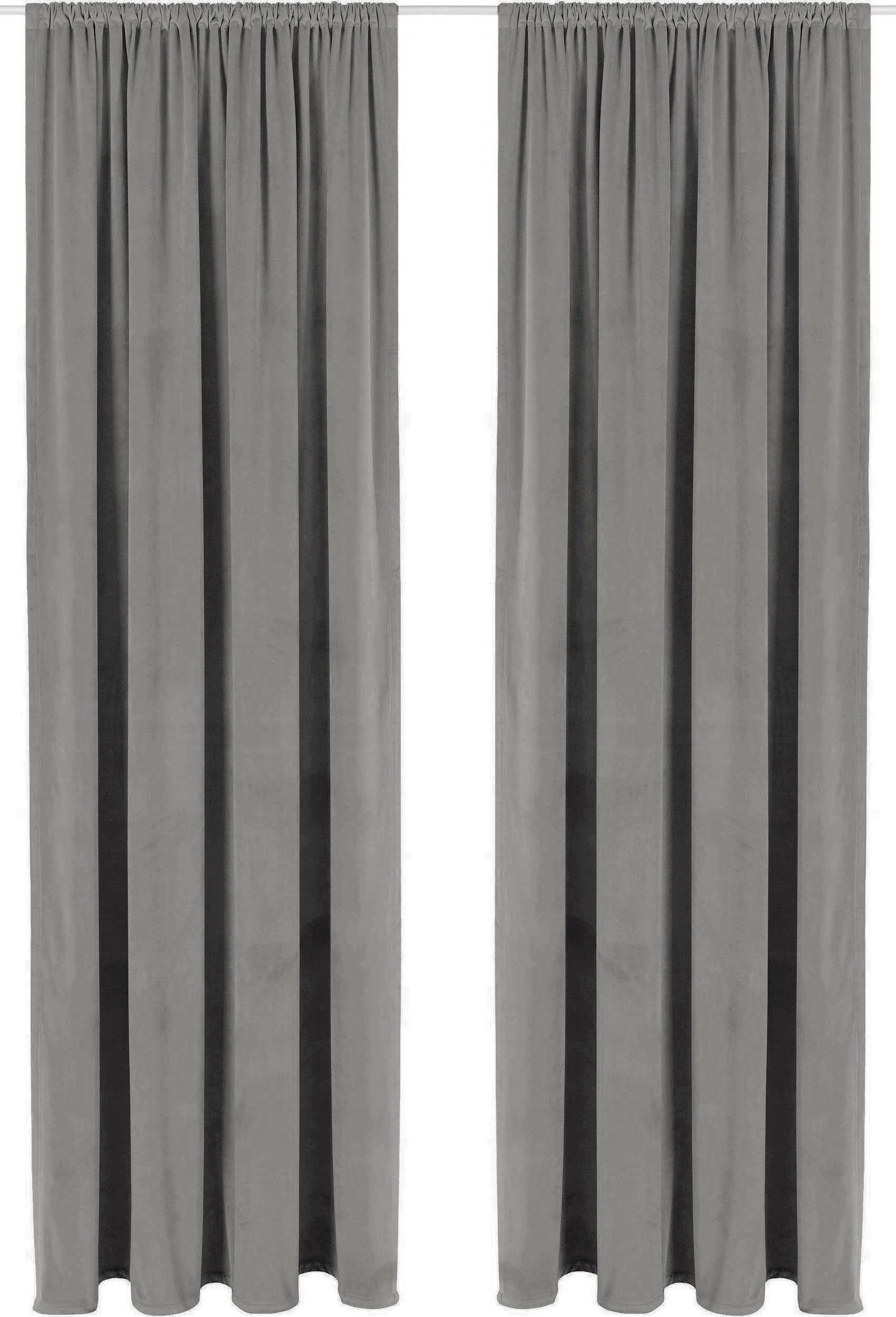 LeGer Home by Lena Gercke Vorhang Samt Ladina (1 St), Stangendurchzug, blic günstig online kaufen