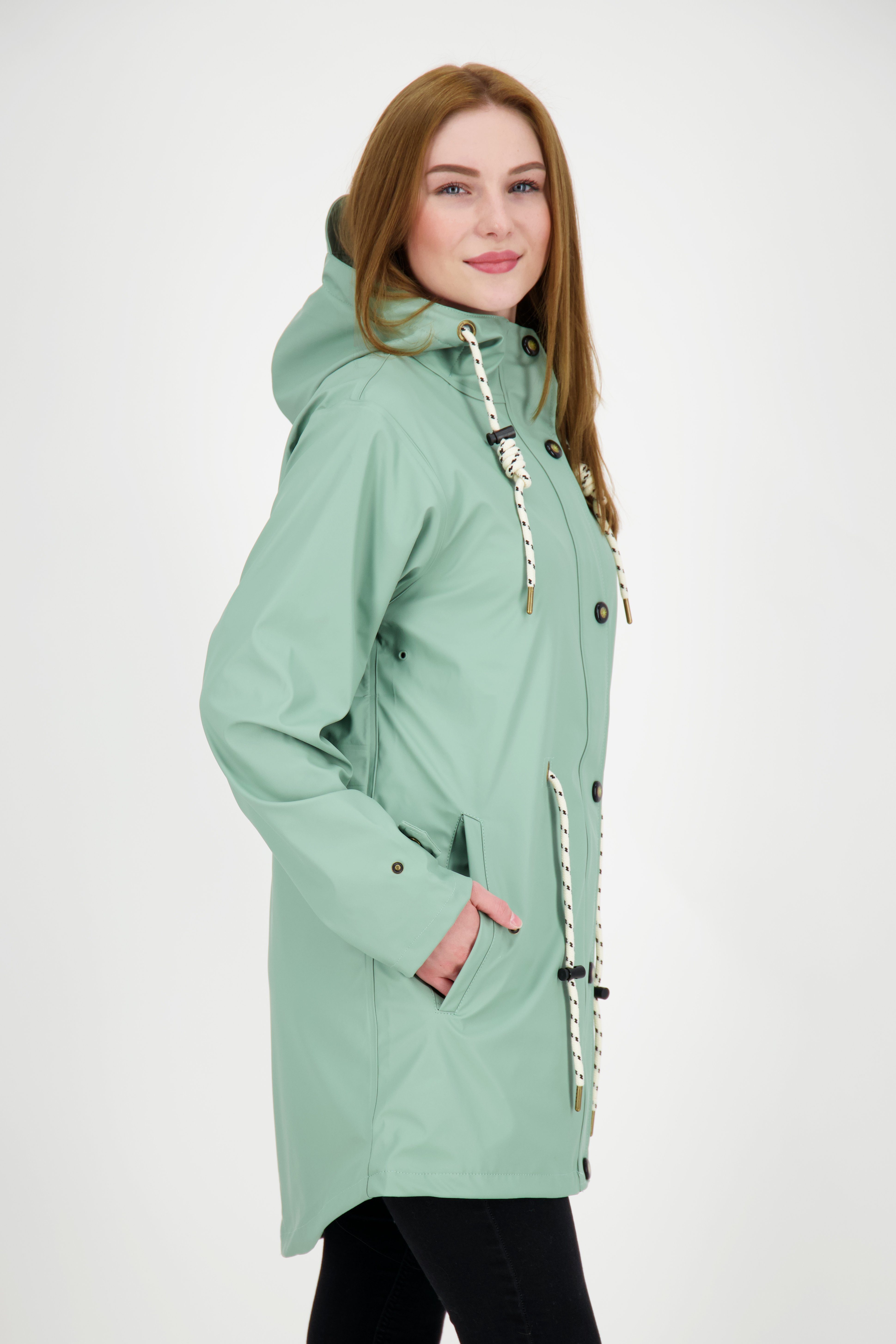 DEPROC Active Regenjacke Friesennerz in Größen UNI PEAK WOMEN erhältlich LOVE grau Großen auch